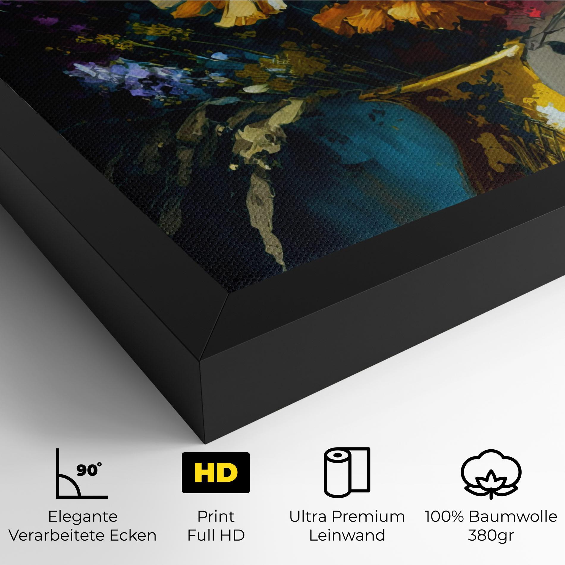 Leinwandbild Yellow Art Vase mockup 4