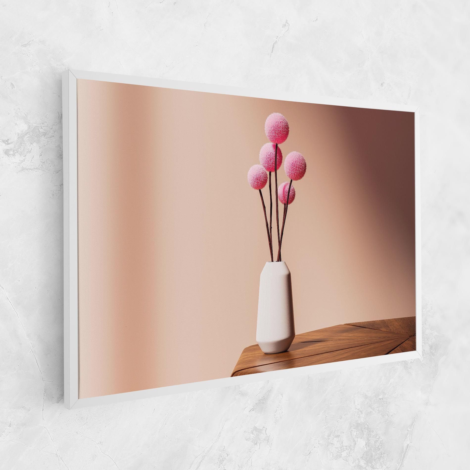 Pink Circle Vase mockup 1