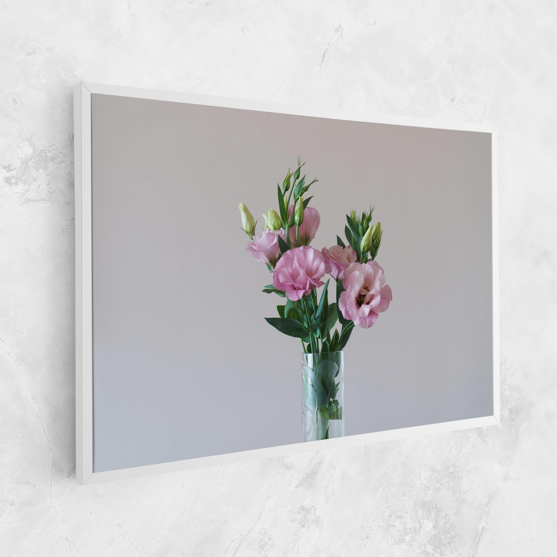 Pretty Pink Flower Vase mockup 1