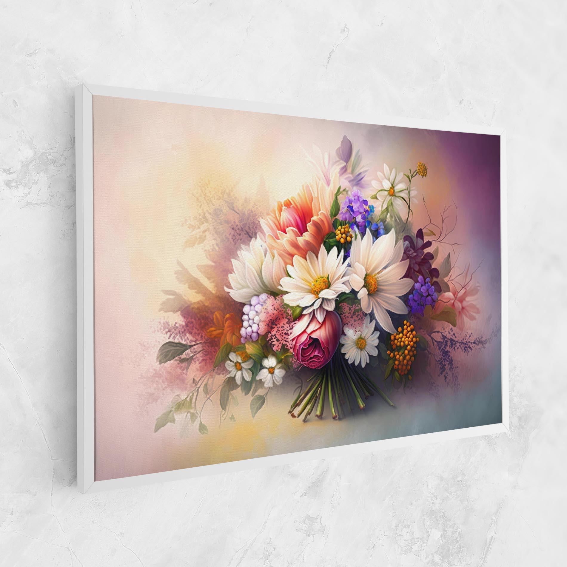 Leinwandbild Vecteezy_ai Generated Bouquet Of Fresh Spring Flowers On Light_23373362_865 mockup 1
