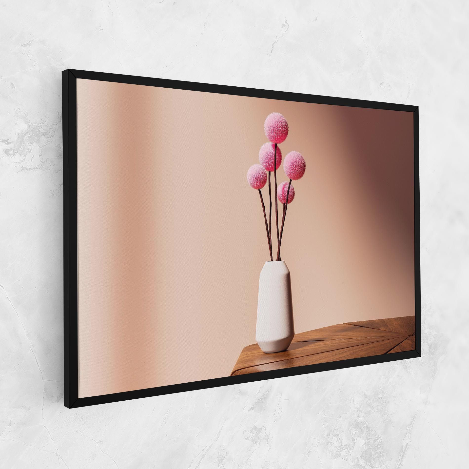 Pink Circle Vase mockup 1