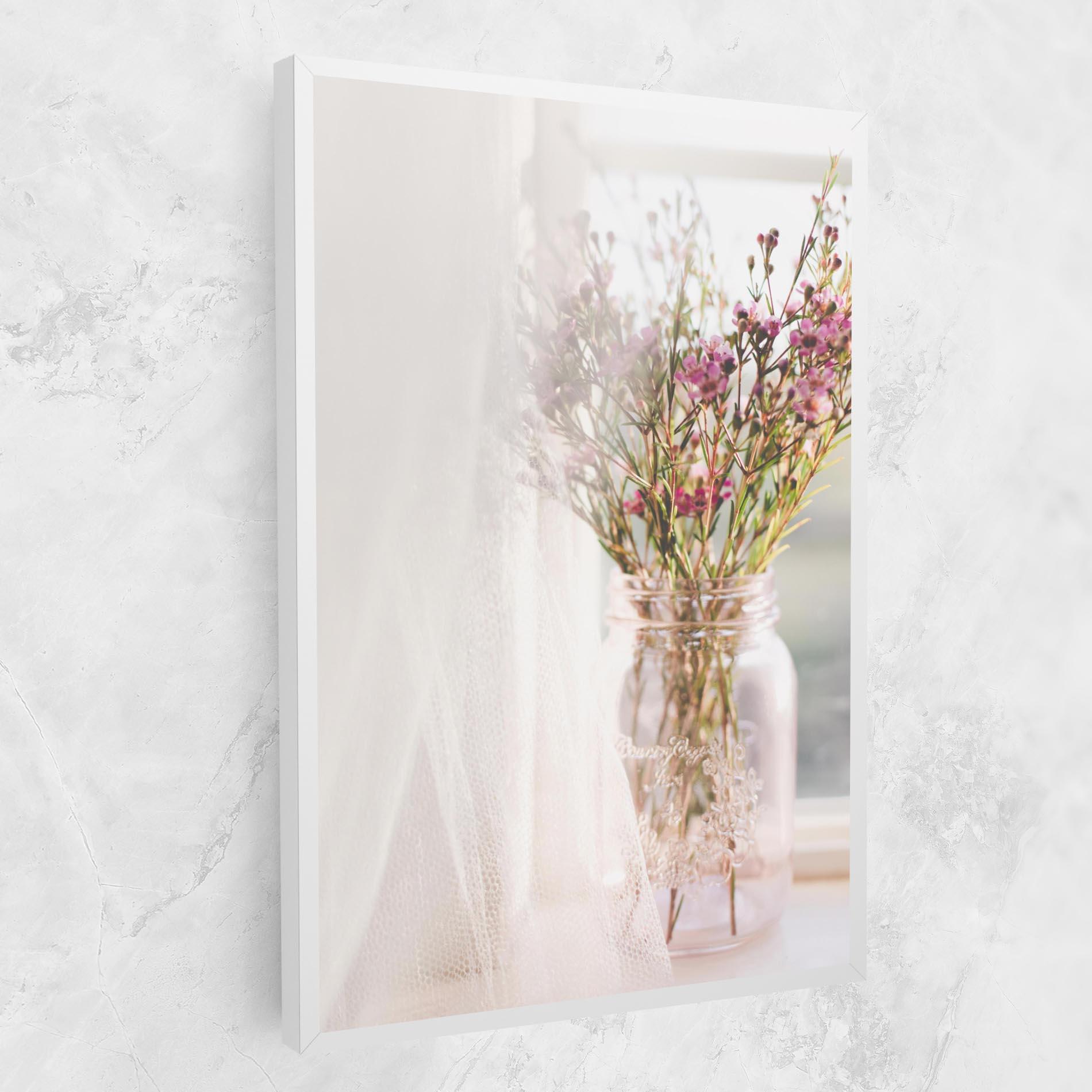 Leinwandbild Field Flowers Vase mockup 1