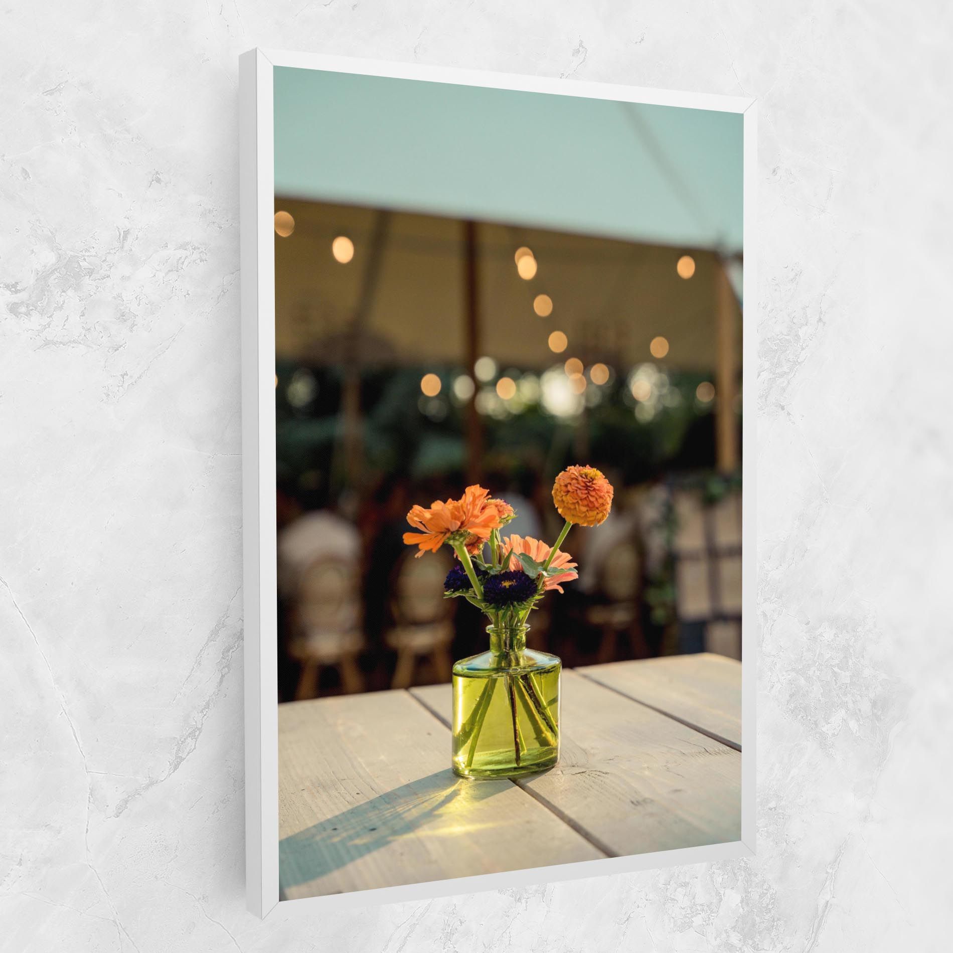 Orange Flowers Vase mockup 1