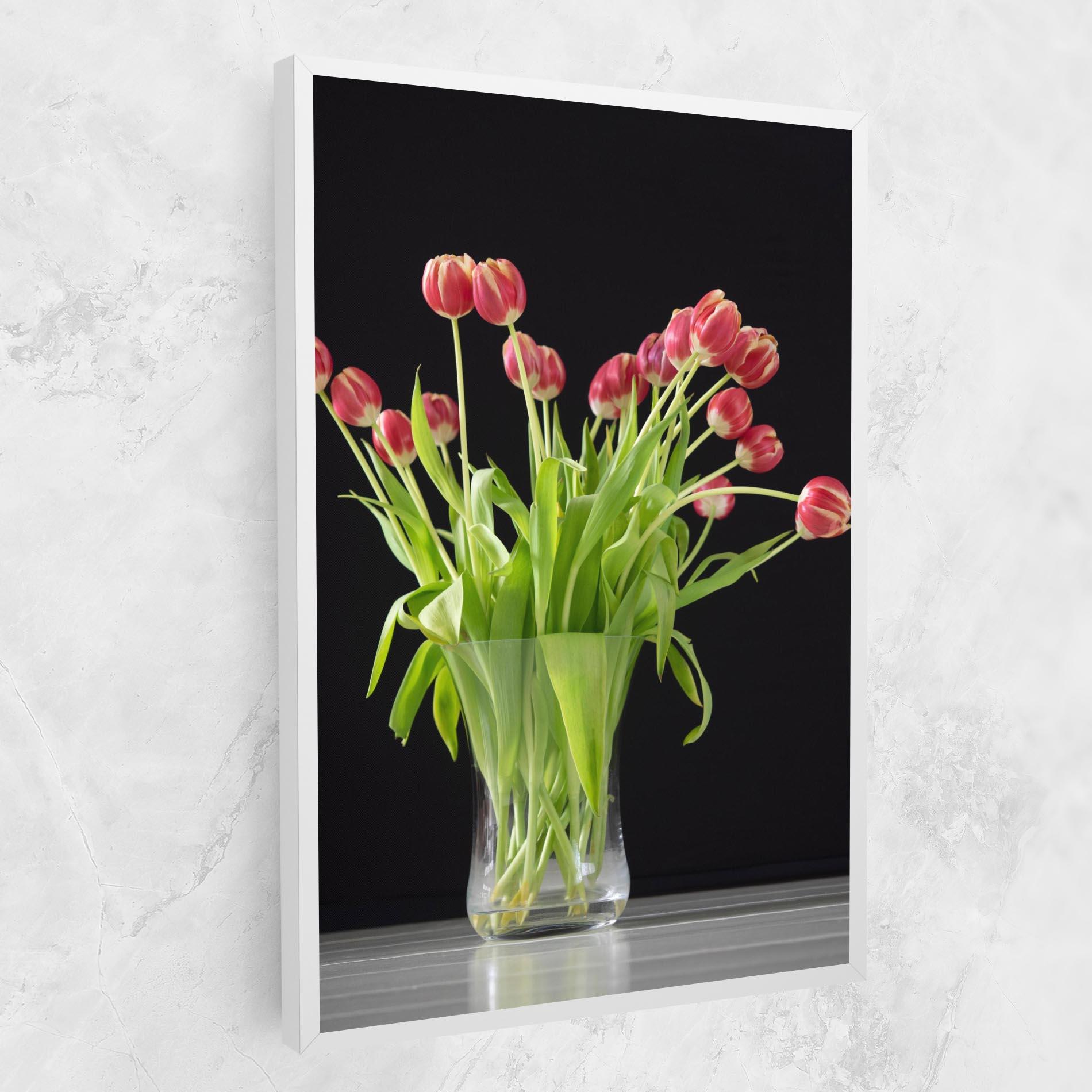 Leinwandbild Tiny Tulips Vase mockup 1