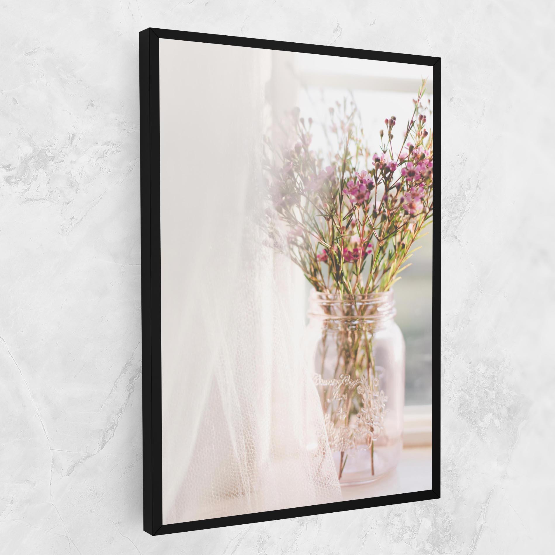 Leinwandbild Field Flowers Vase mockup 1