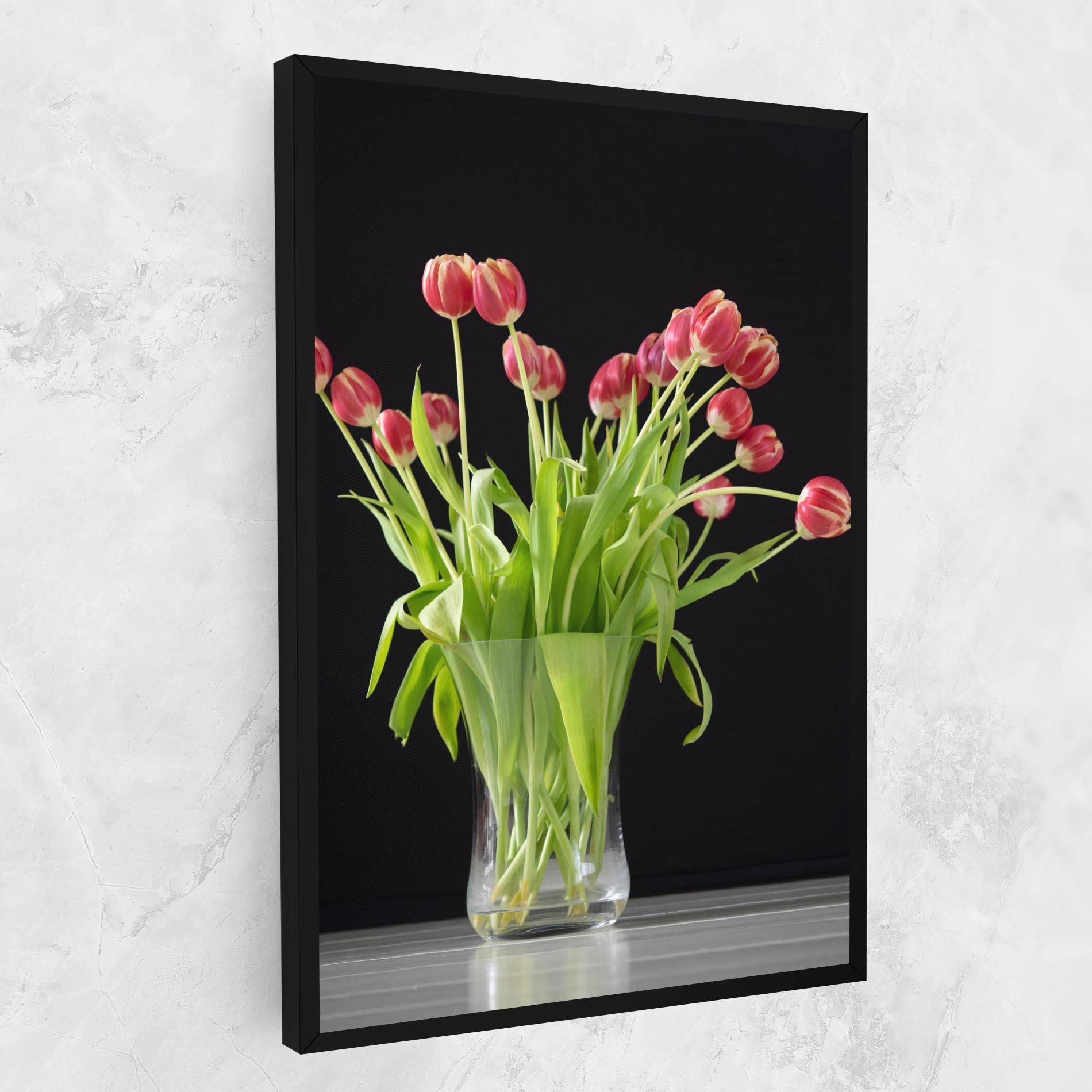 Leinwandbild Tiny Tulips Vase mockup 1