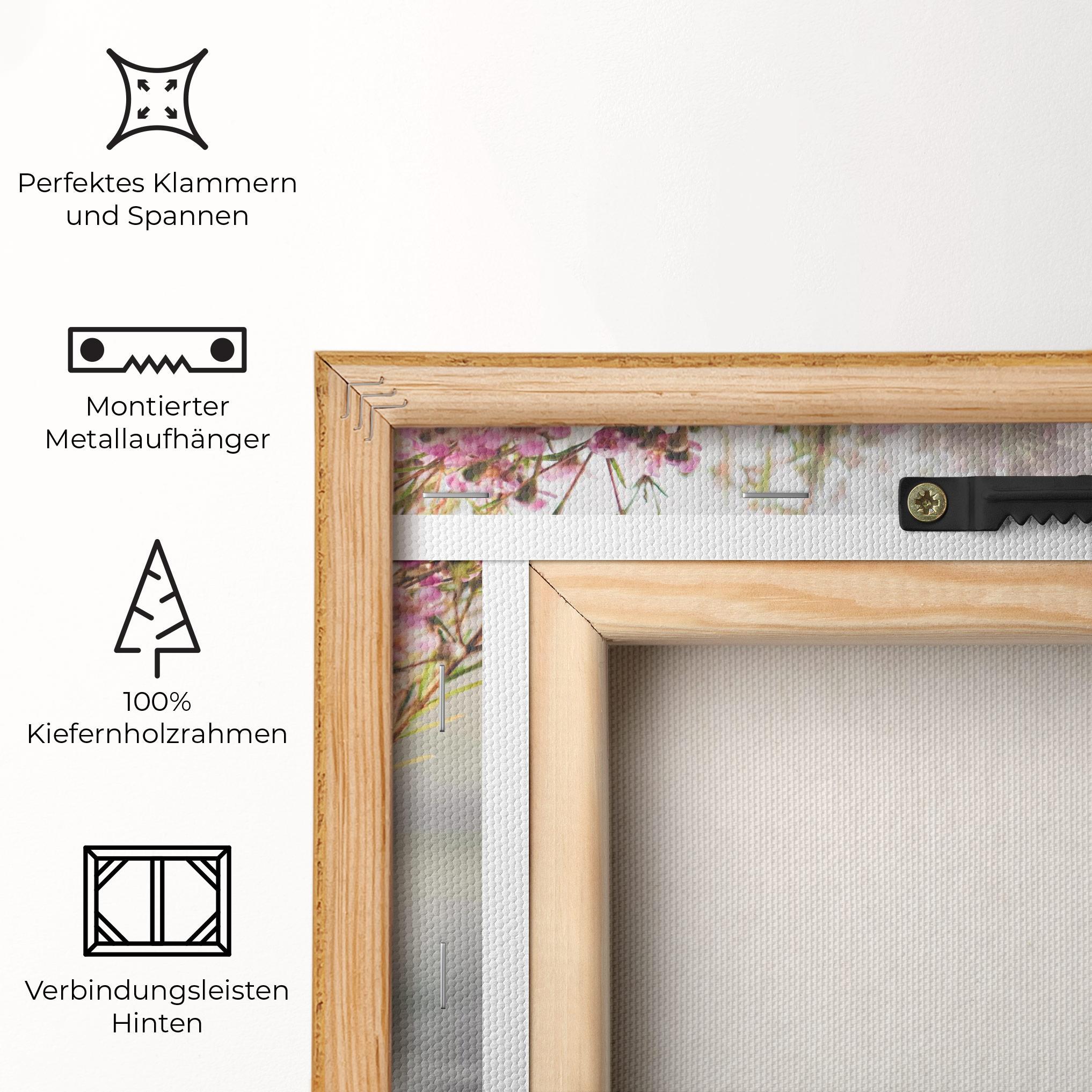 Leinwandbild Field Flowers Vase mockup 5