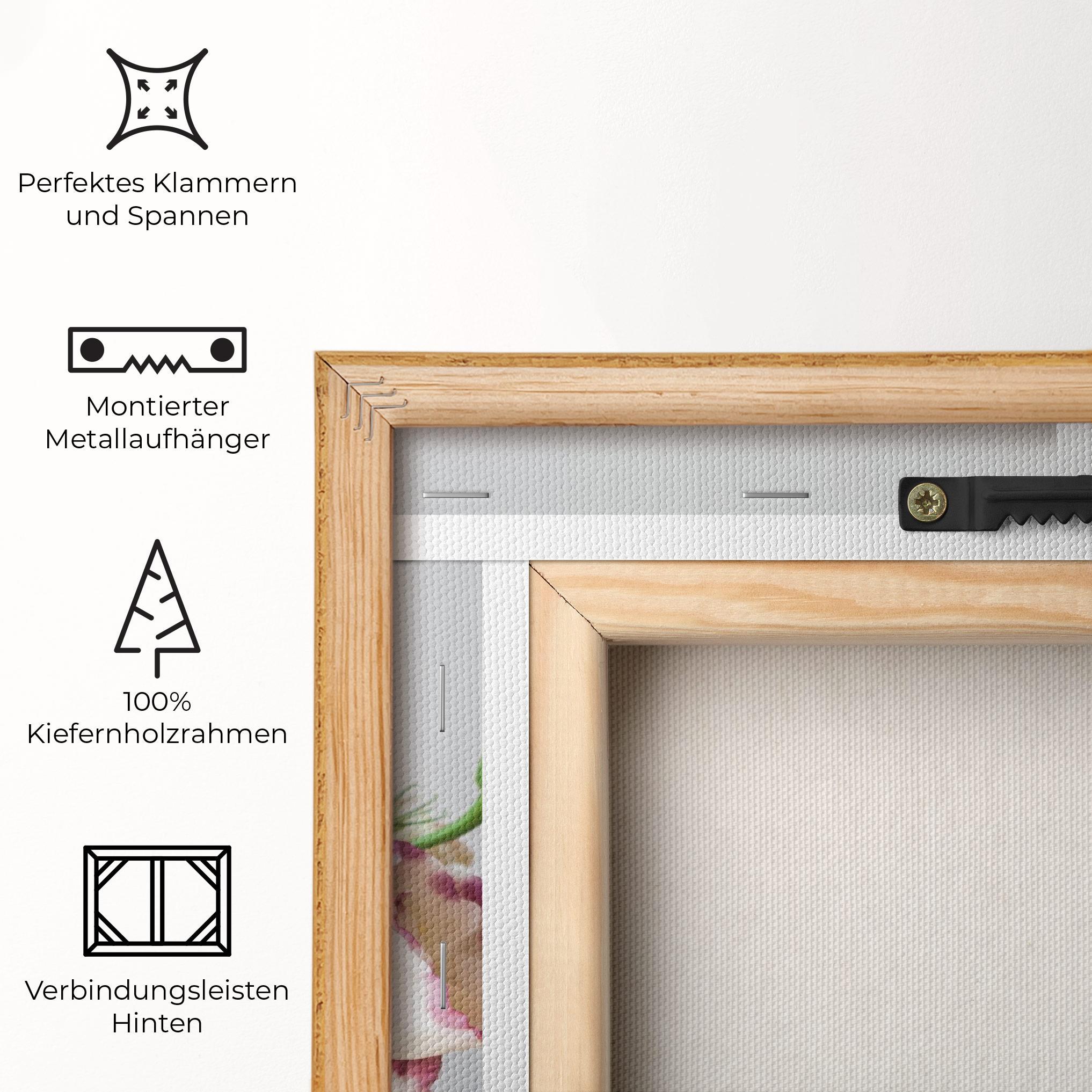 Leinwandbild Flowers In Vase mockup 5