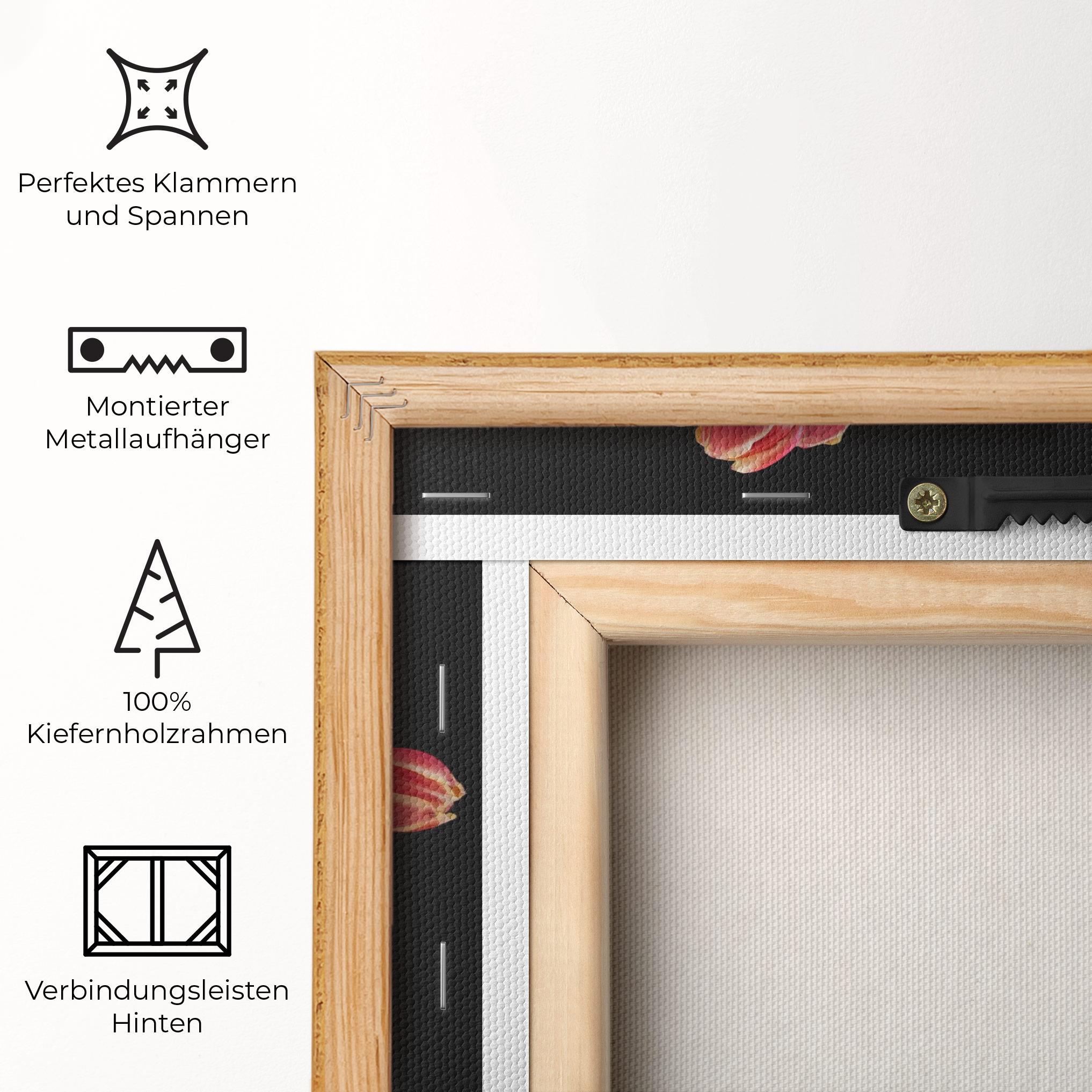 Leinwandbild Tiny Tulips Vase mockup 5