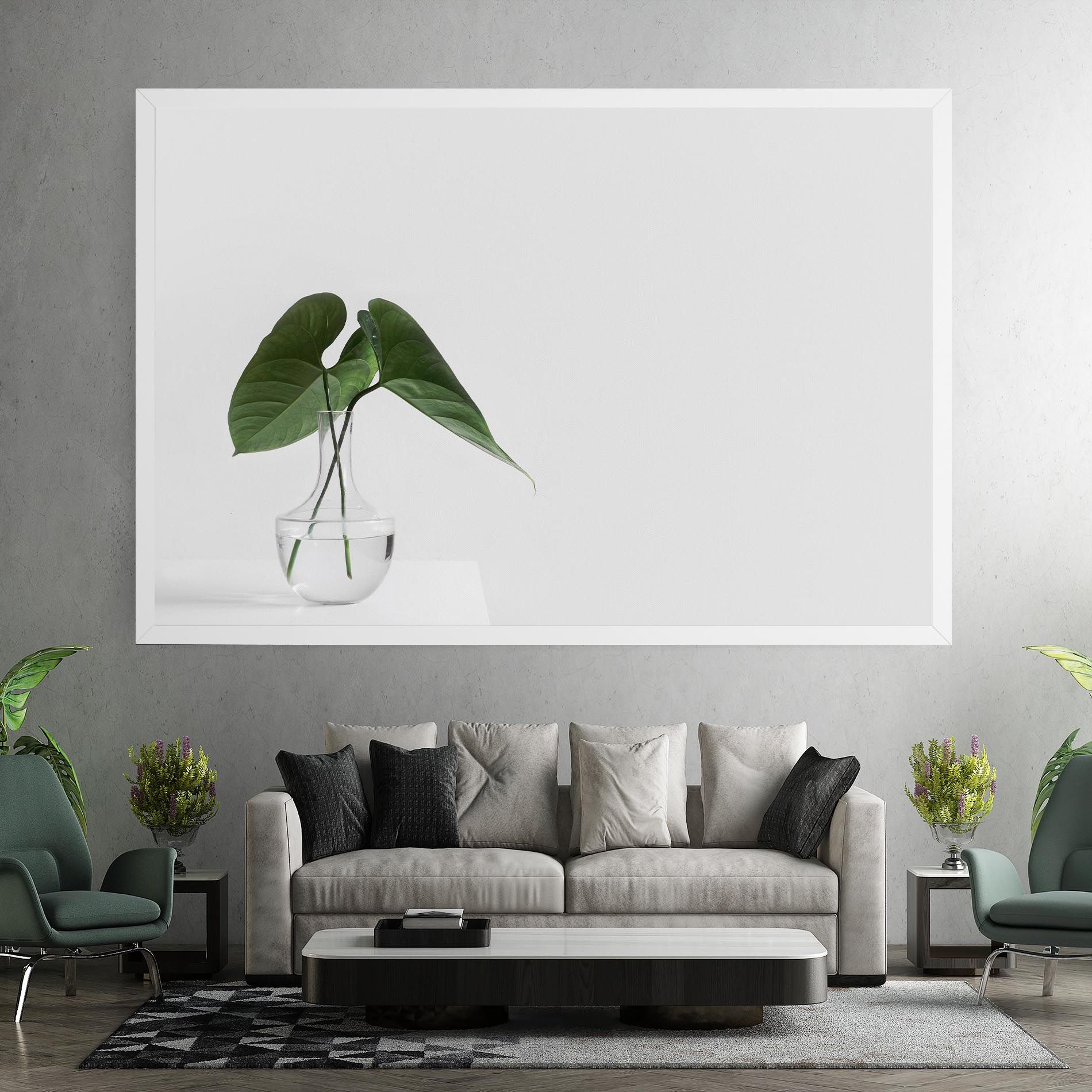 White Table Vase mockup 7