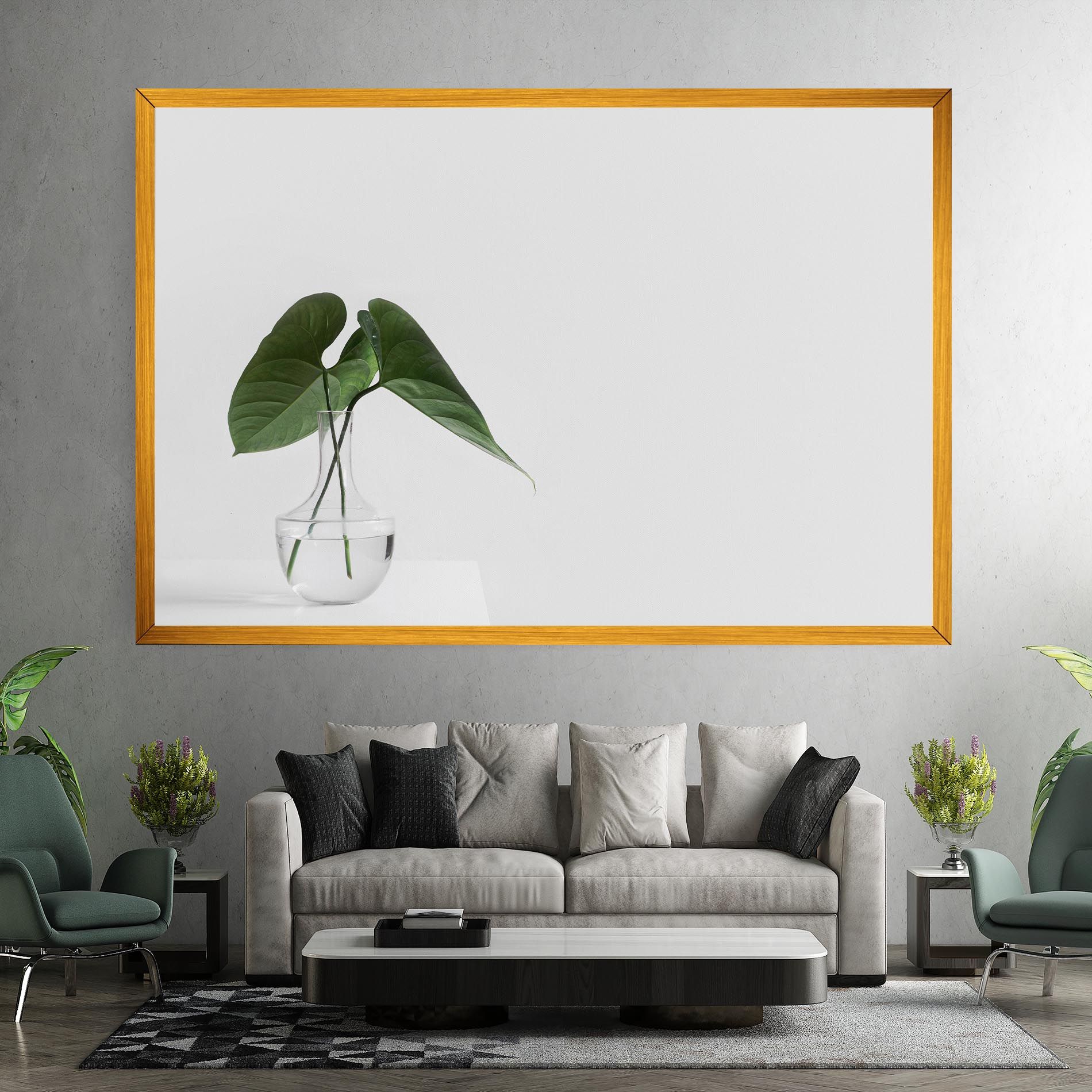 White Table Vase mockup 7