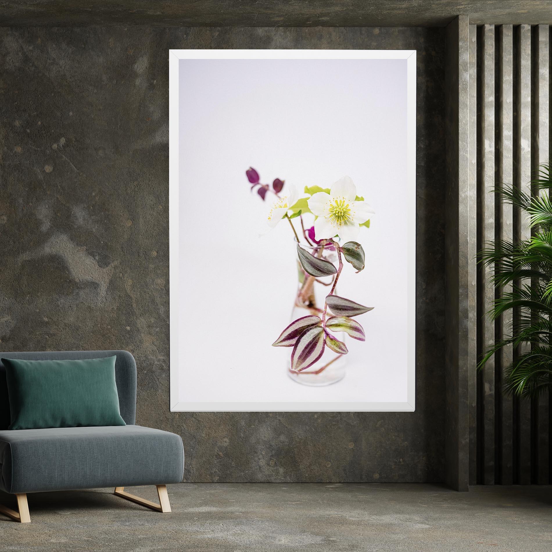 Leinwandbild Pretty Leaf Vase mockup 7