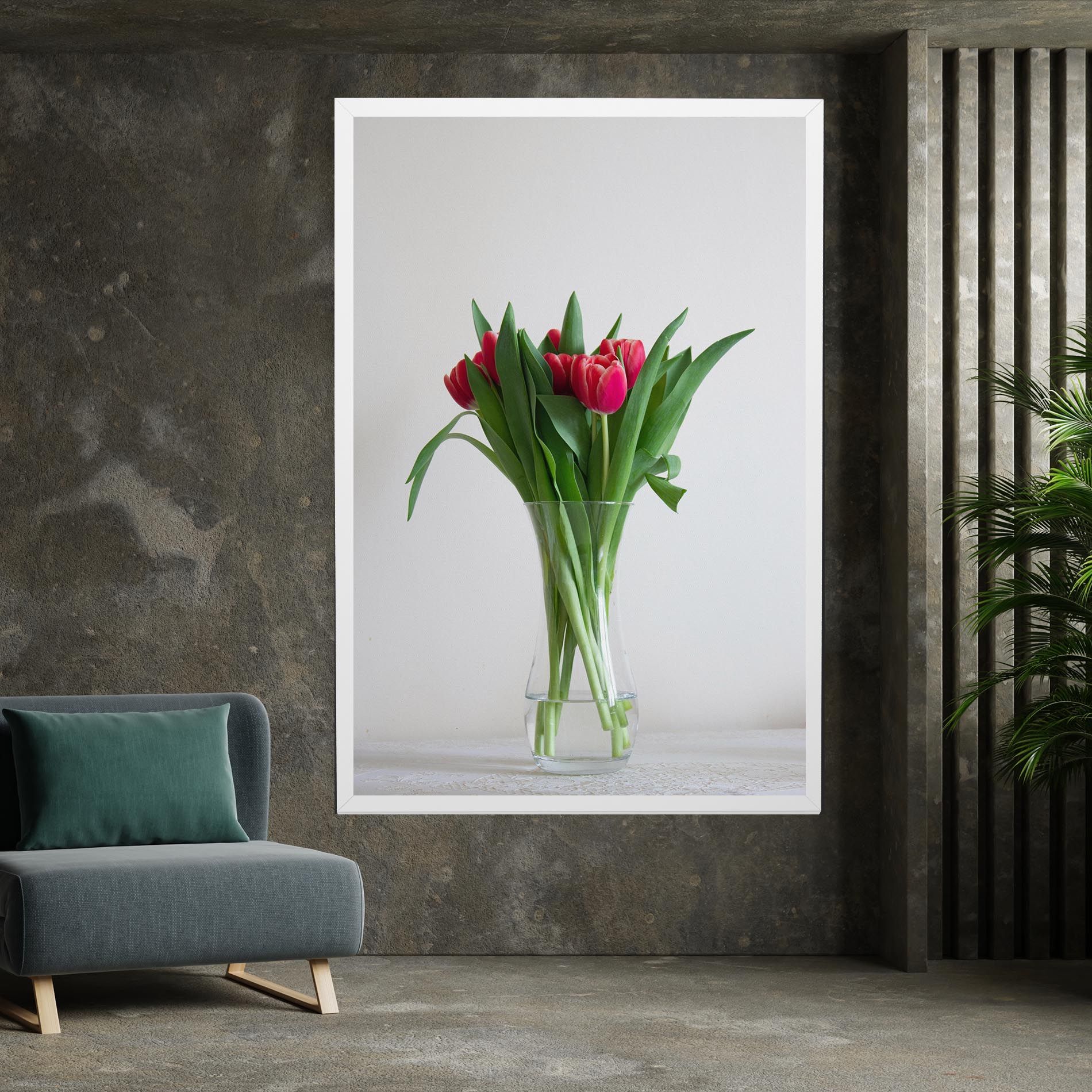 Pretty Tulips Vase mockup 7