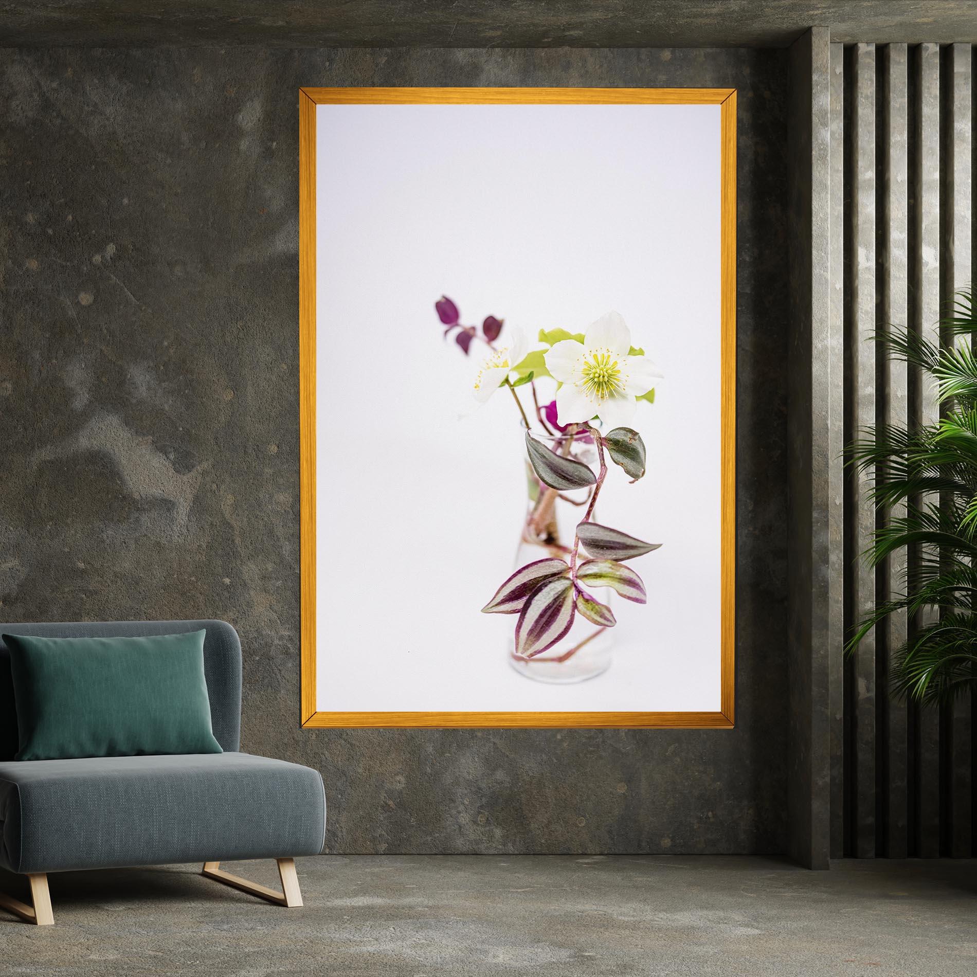 Leinwandbild Pretty Leaf Vase mockup 7