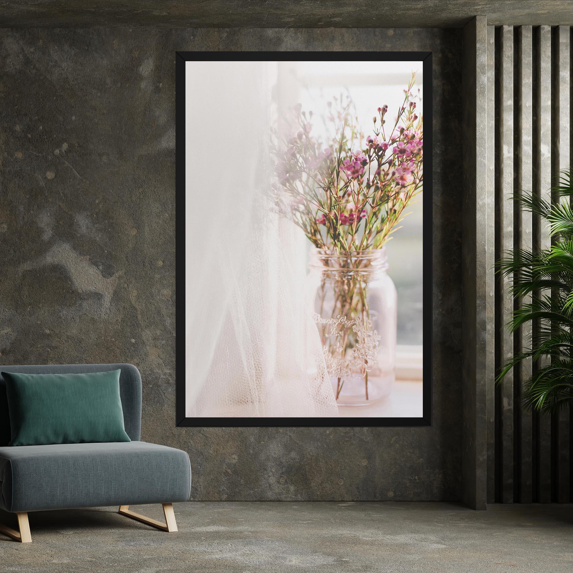 Leinwandbild Field Flowers Vase mockup 7