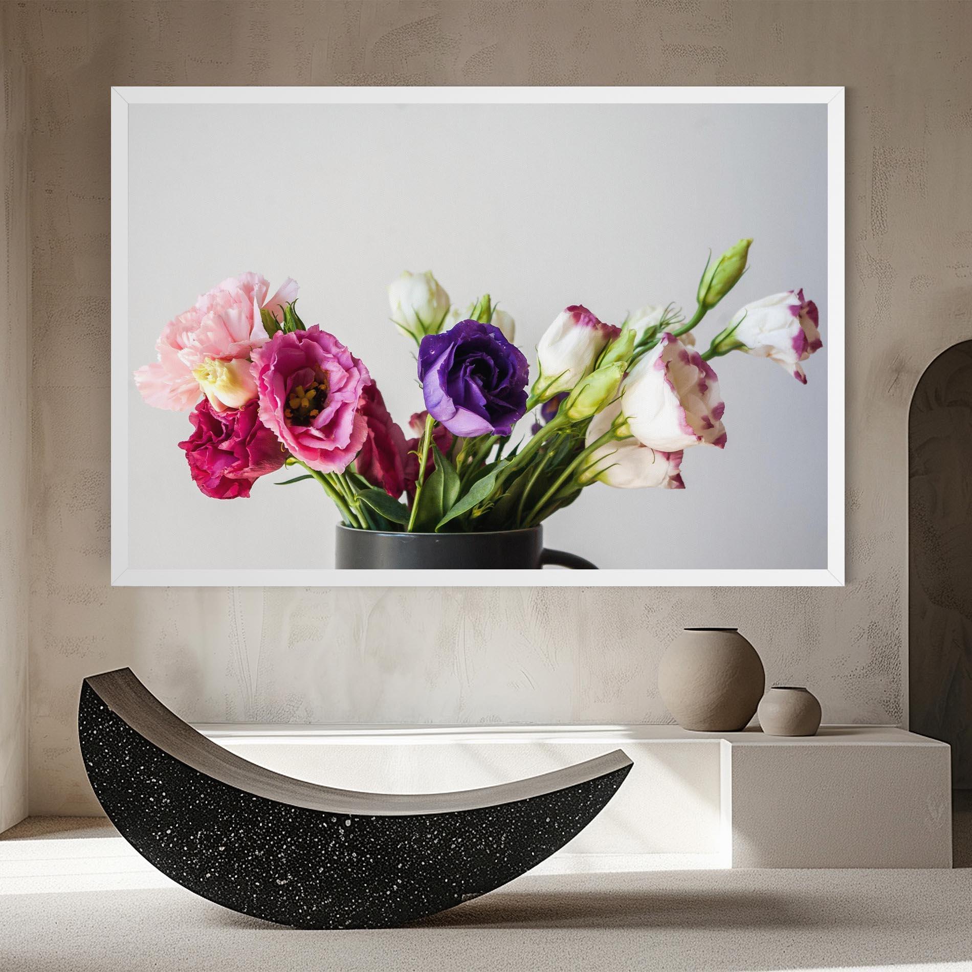 Leinwandbild Flowers In Vase mockup 8