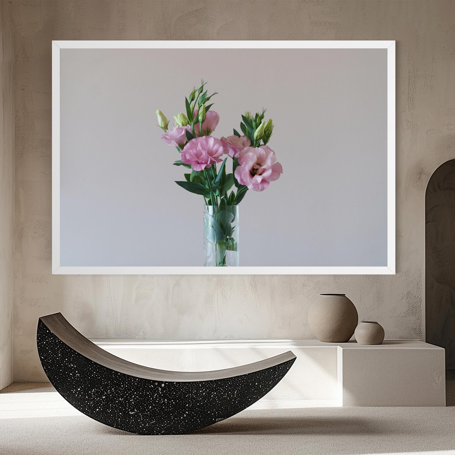 Pretty Pink Flower Vase mockup 8