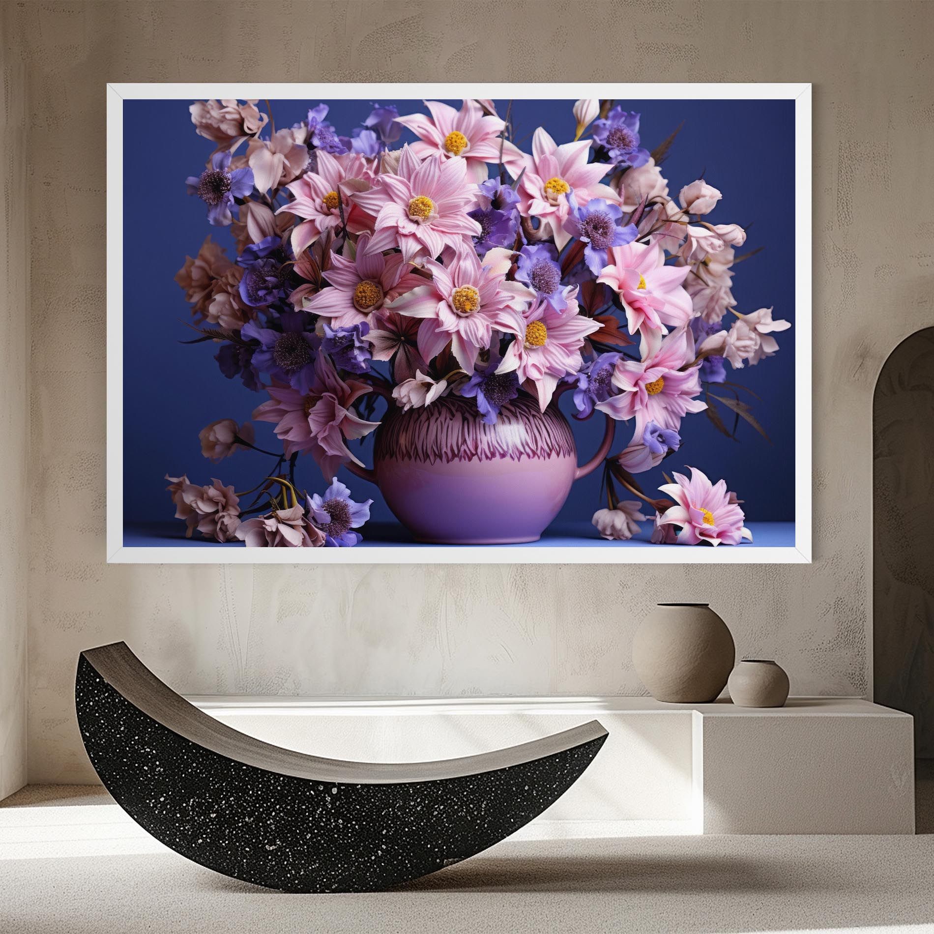 Purple Vase Flowers mockup 8