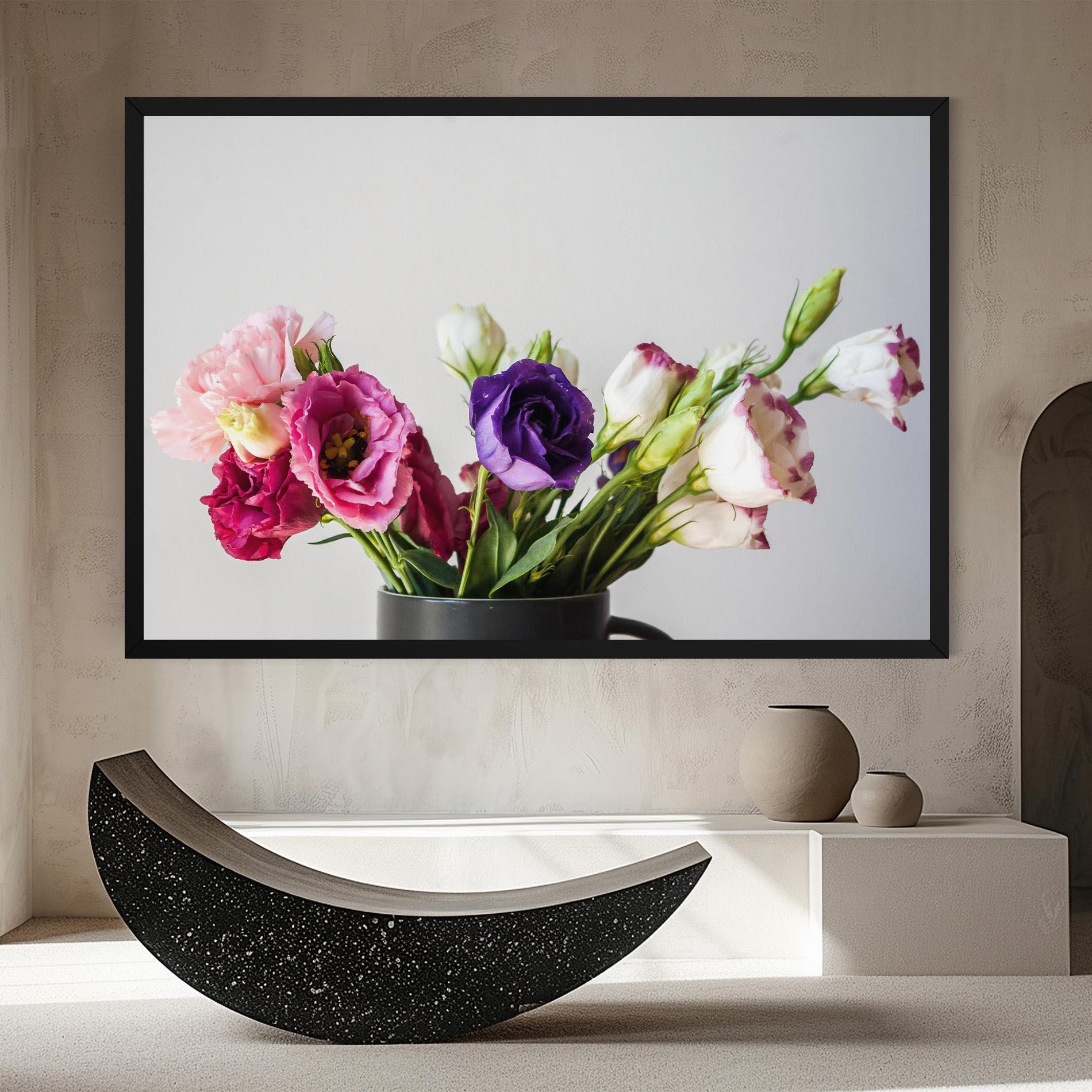 Leinwandbild Flowers In Vase mockup 8