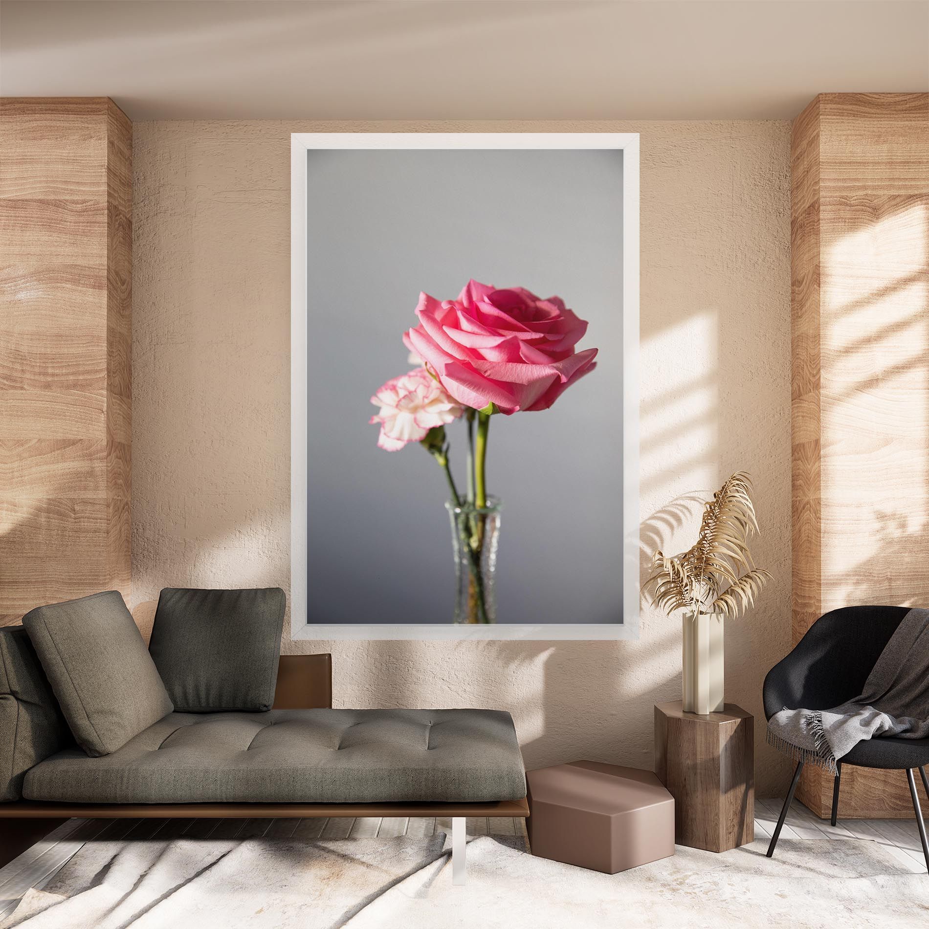 Big Pink Rose Vase mockup 8