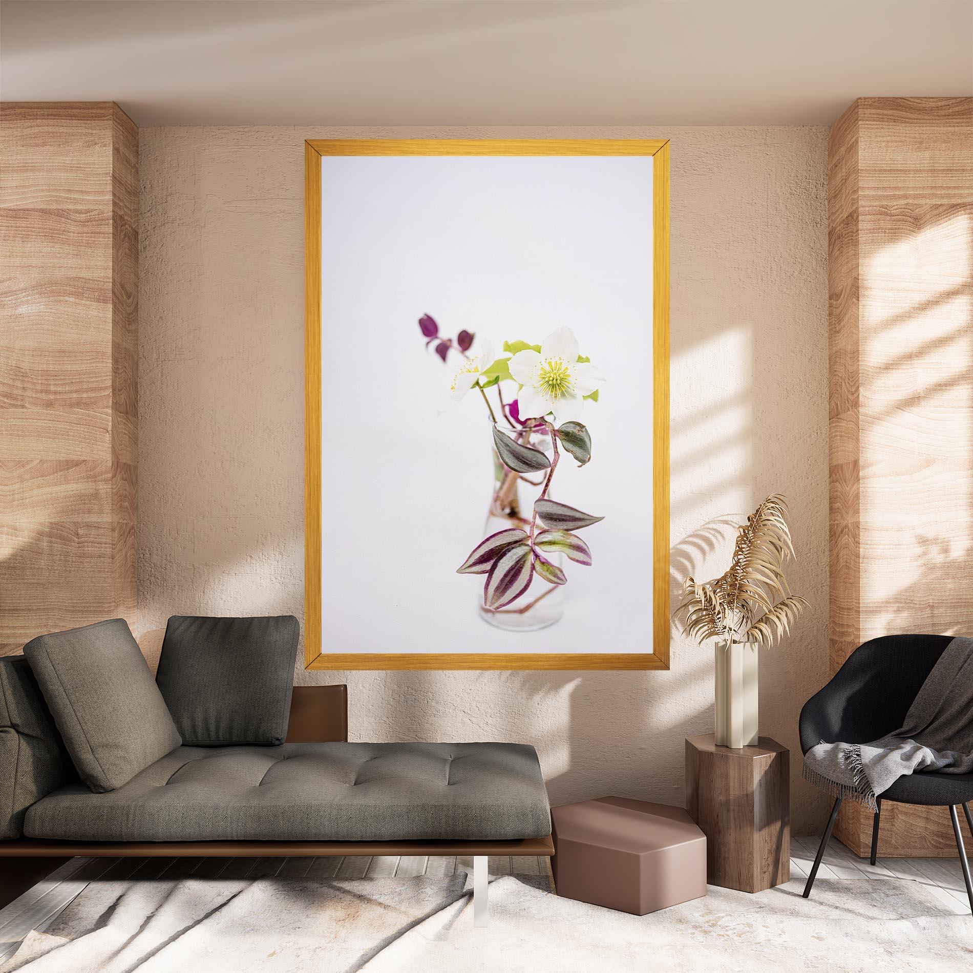 Leinwandbild Pretty Leaf Vase mockup 8