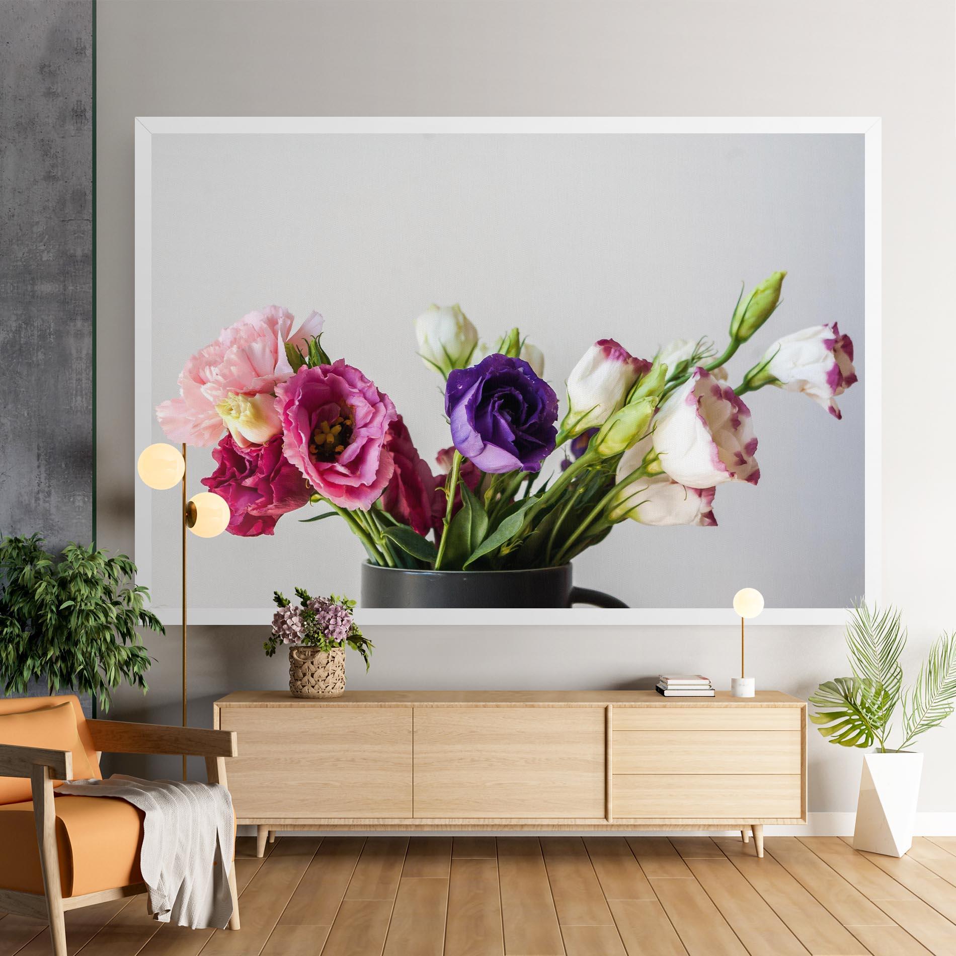 Leinwandbild Flowers In Vase mockup 9