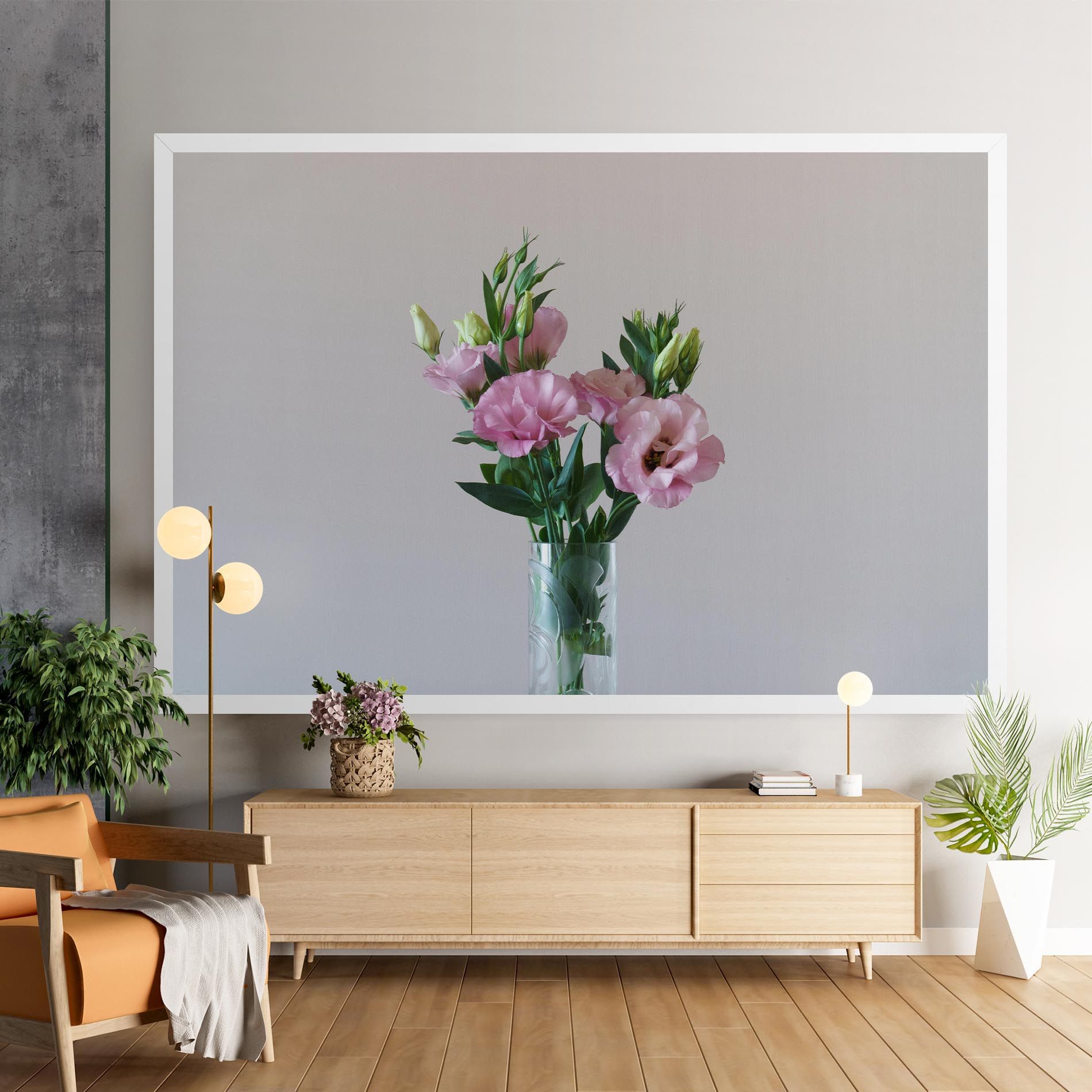 Pretty Pink Flower Vase mockup 9