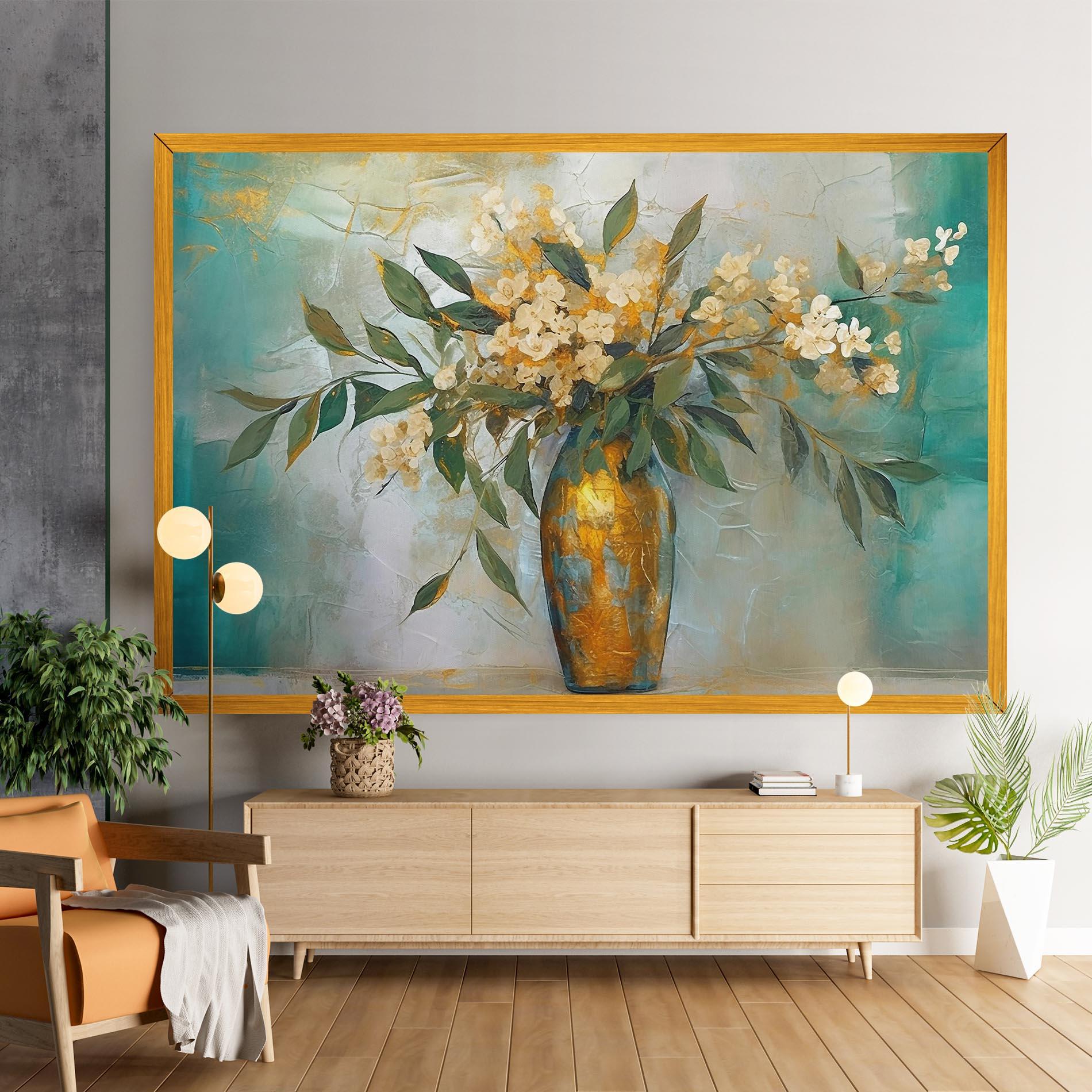 Leinwandbild Abstract Vase Art mockup 9