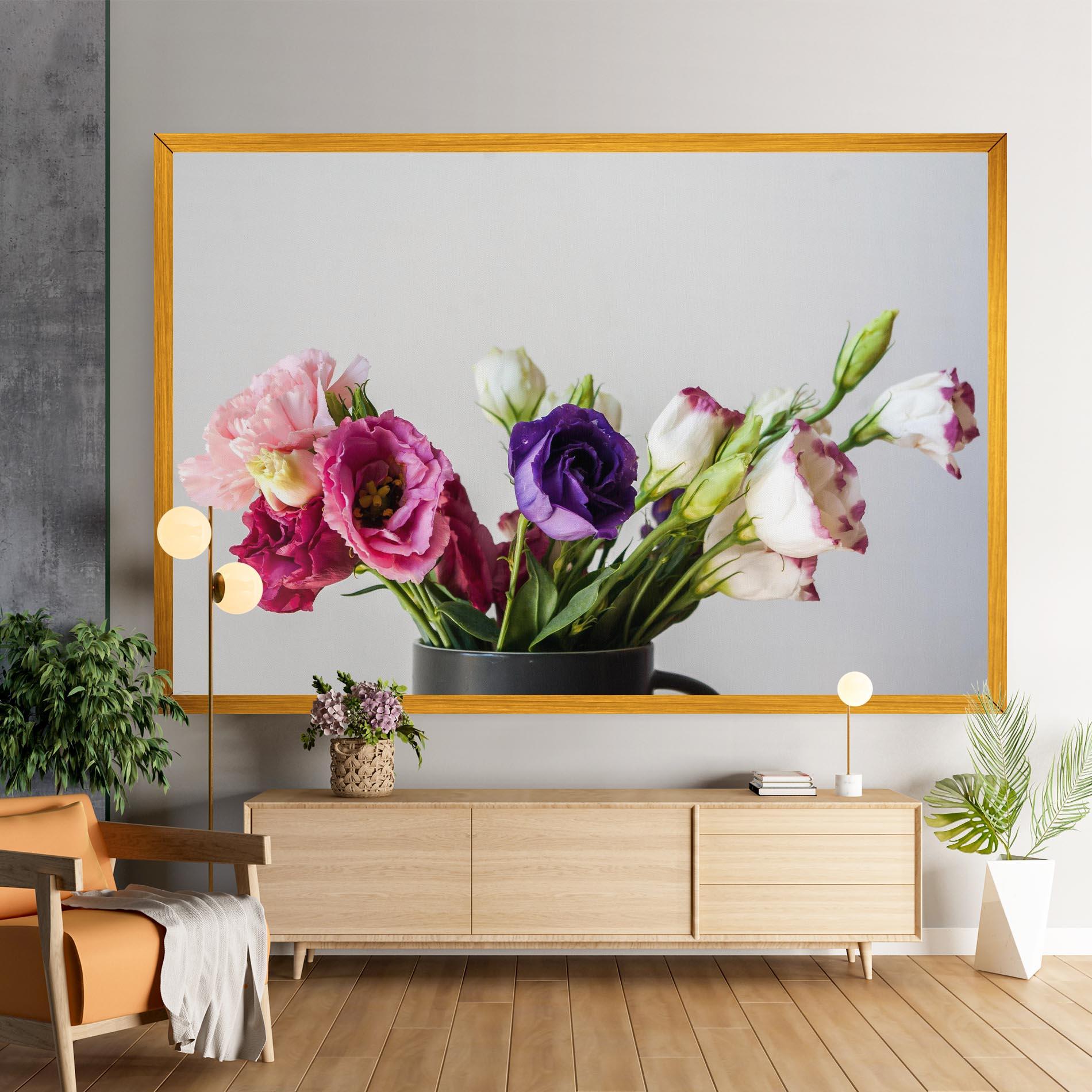 Leinwandbild Flowers In Vase mockup 9