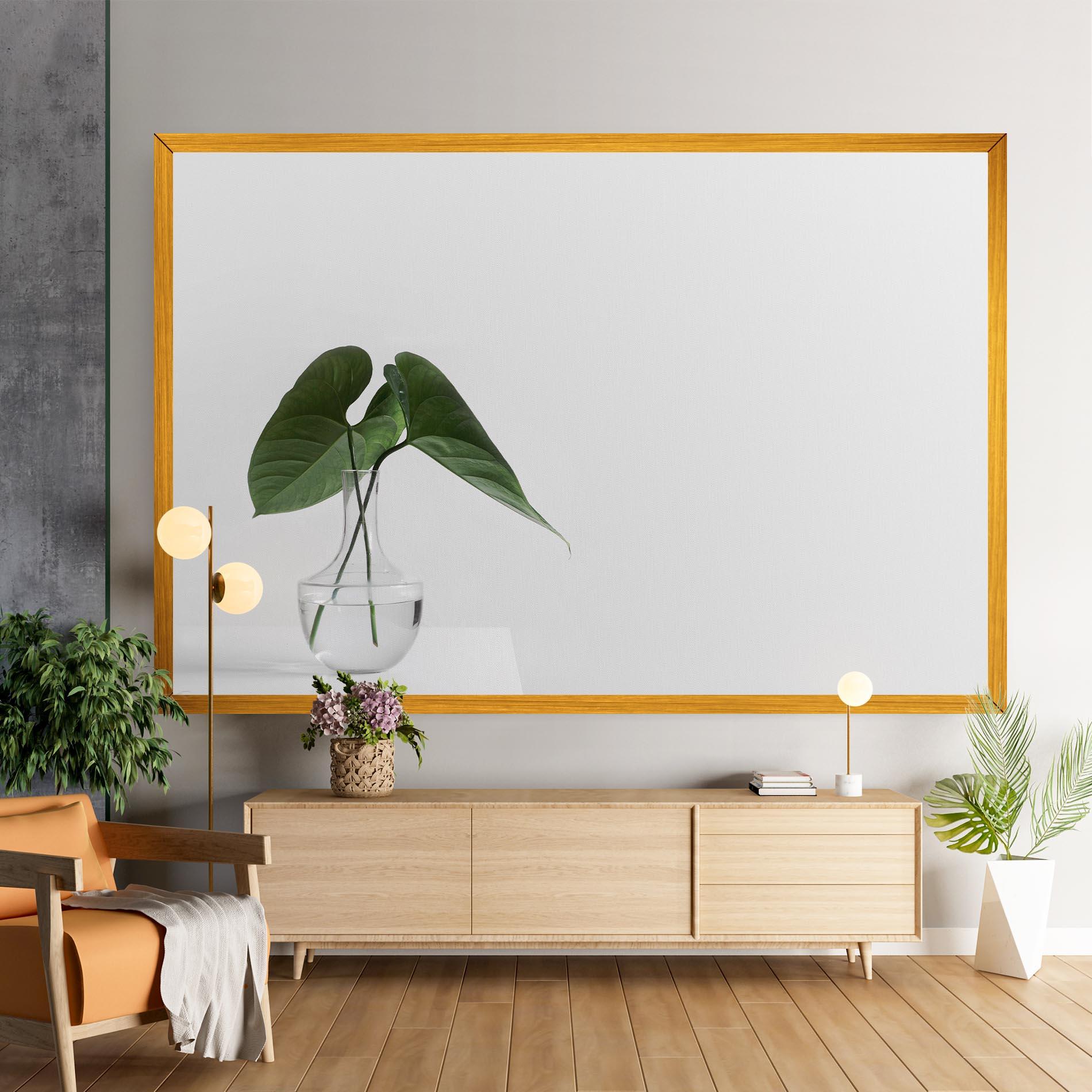 Leinwandbild White Table Vase mockup 9