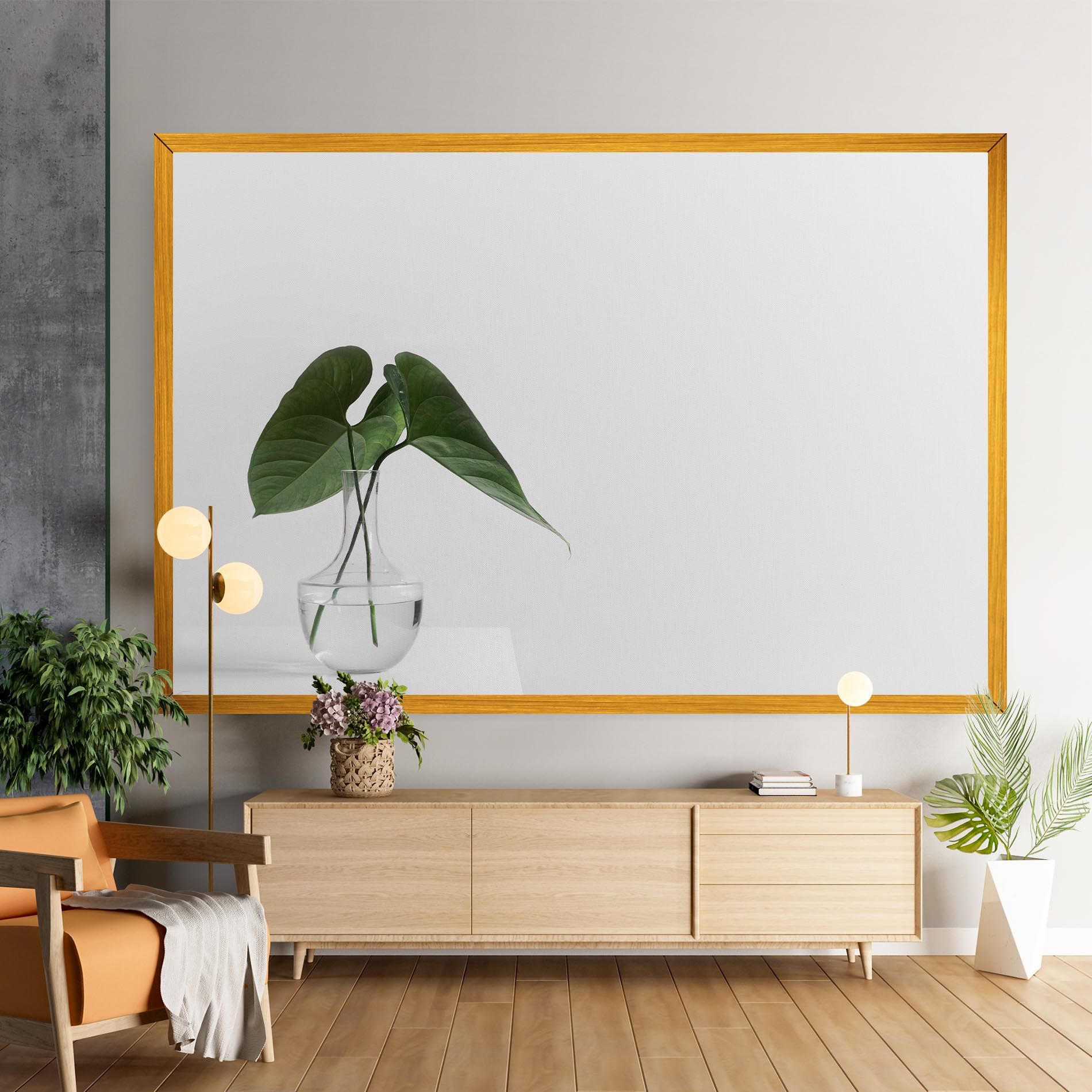 White Table Vase mockup 9