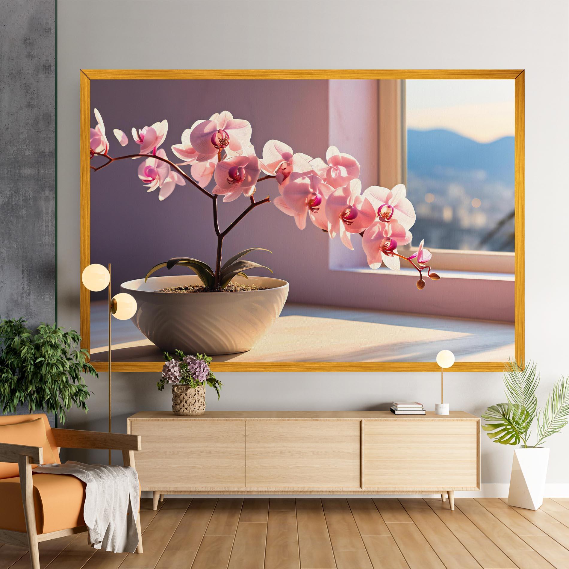 Leinwandbild Window Vase mockup 9