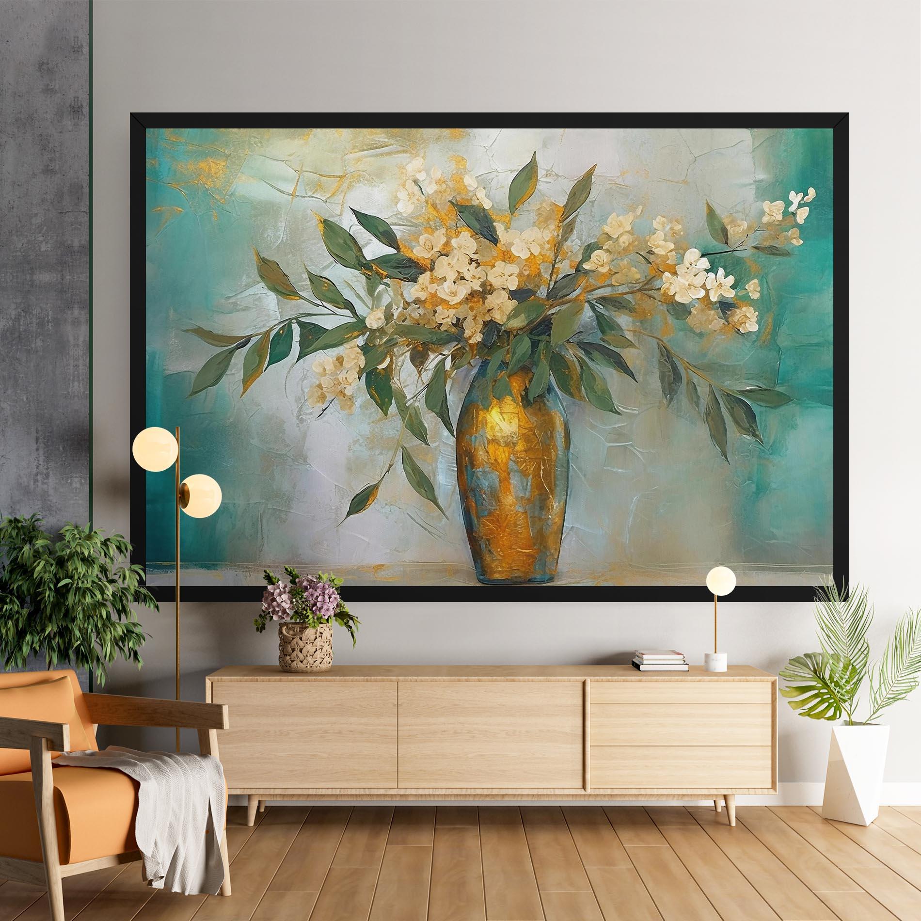 Leinwandbild Abstract Vase Art mockup 9