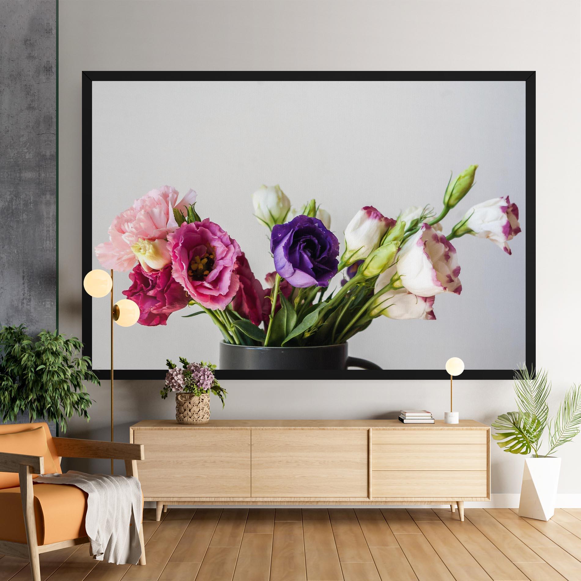 Leinwandbild Flowers In Vase mockup 9