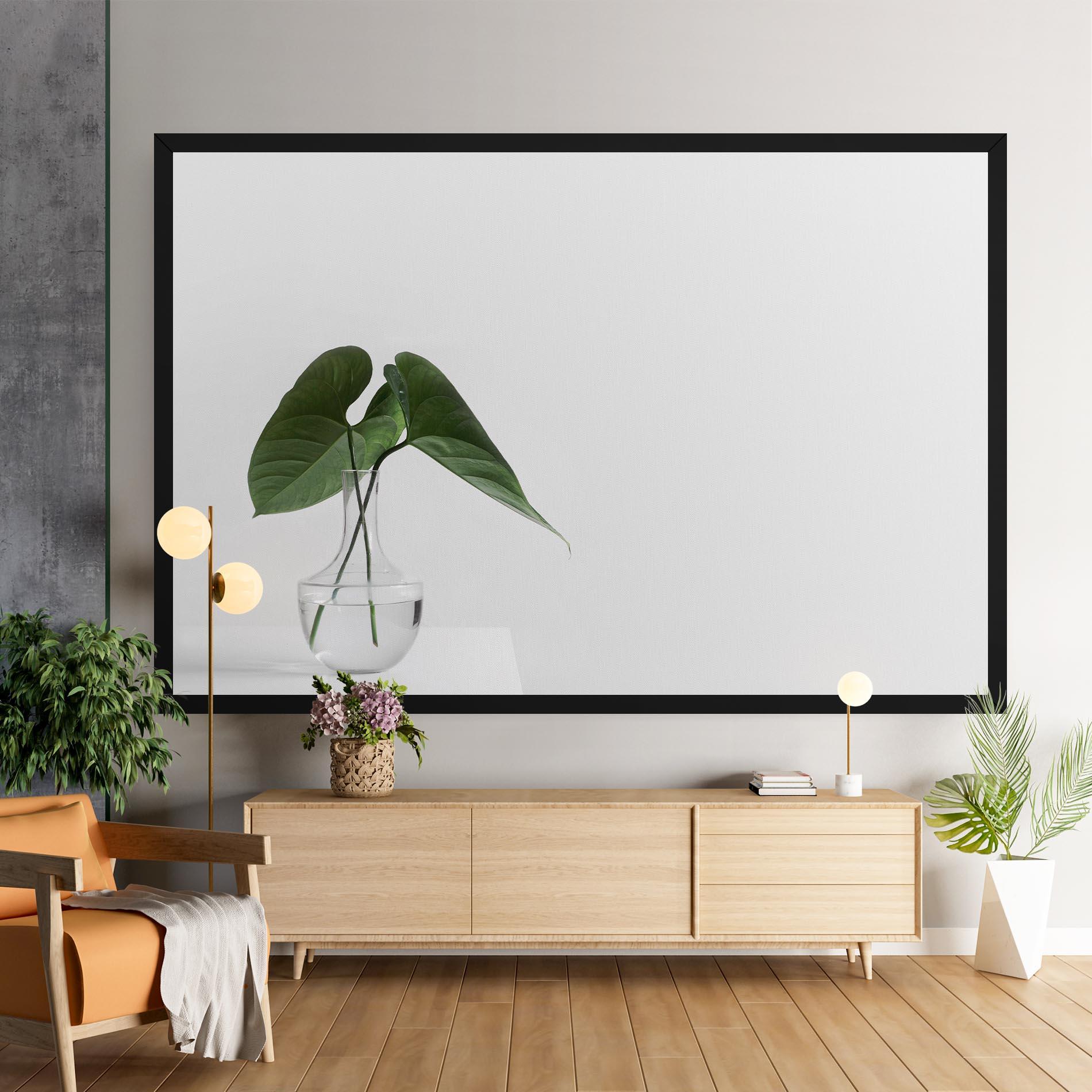 Leinwandbild White Table Vase mockup 9