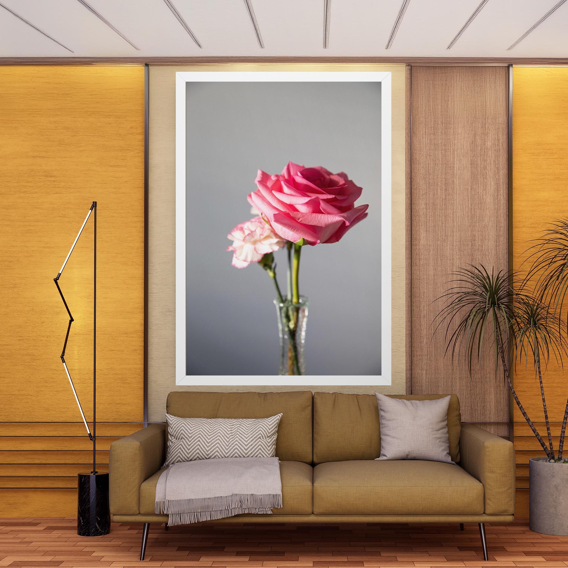 Big Pink Rose Vase mockup 9