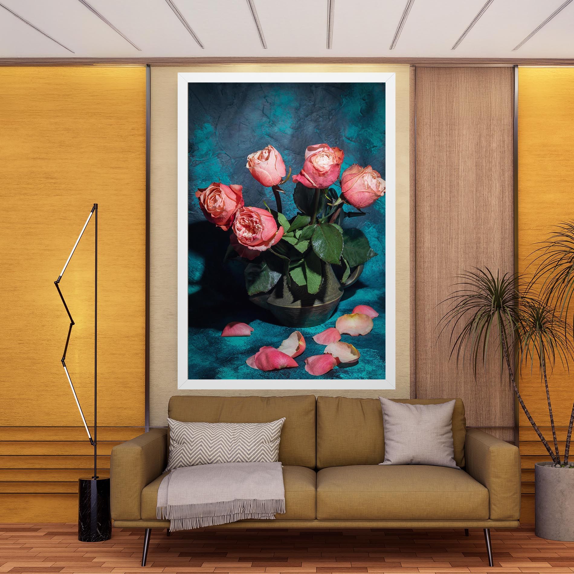 Bouquet Roses Vase mockup 9