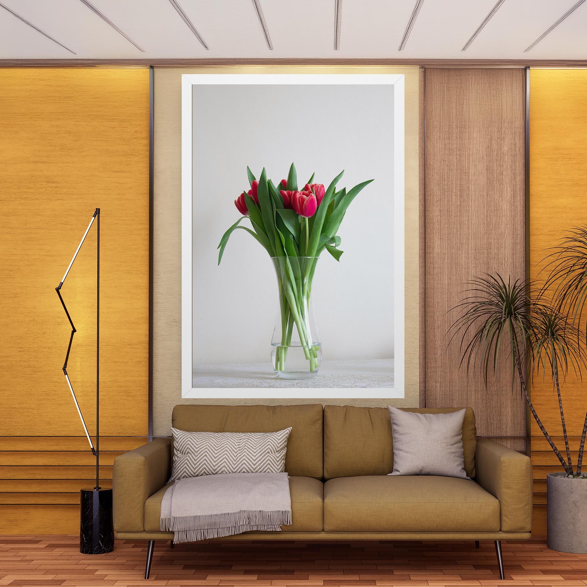 Pretty Tulips Vase mockup 9