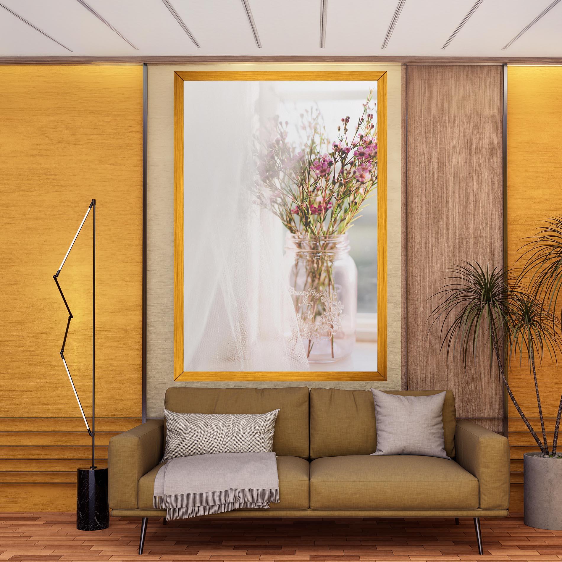 Leinwandbild Field Flowers Vase mockup 9