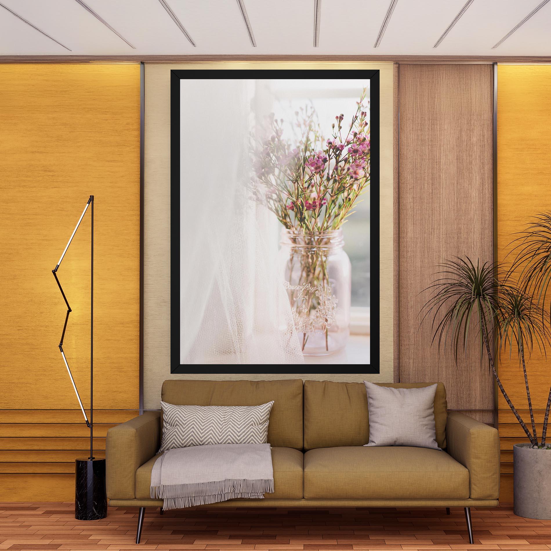 Leinwandbild Field Flowers Vase mockup 9