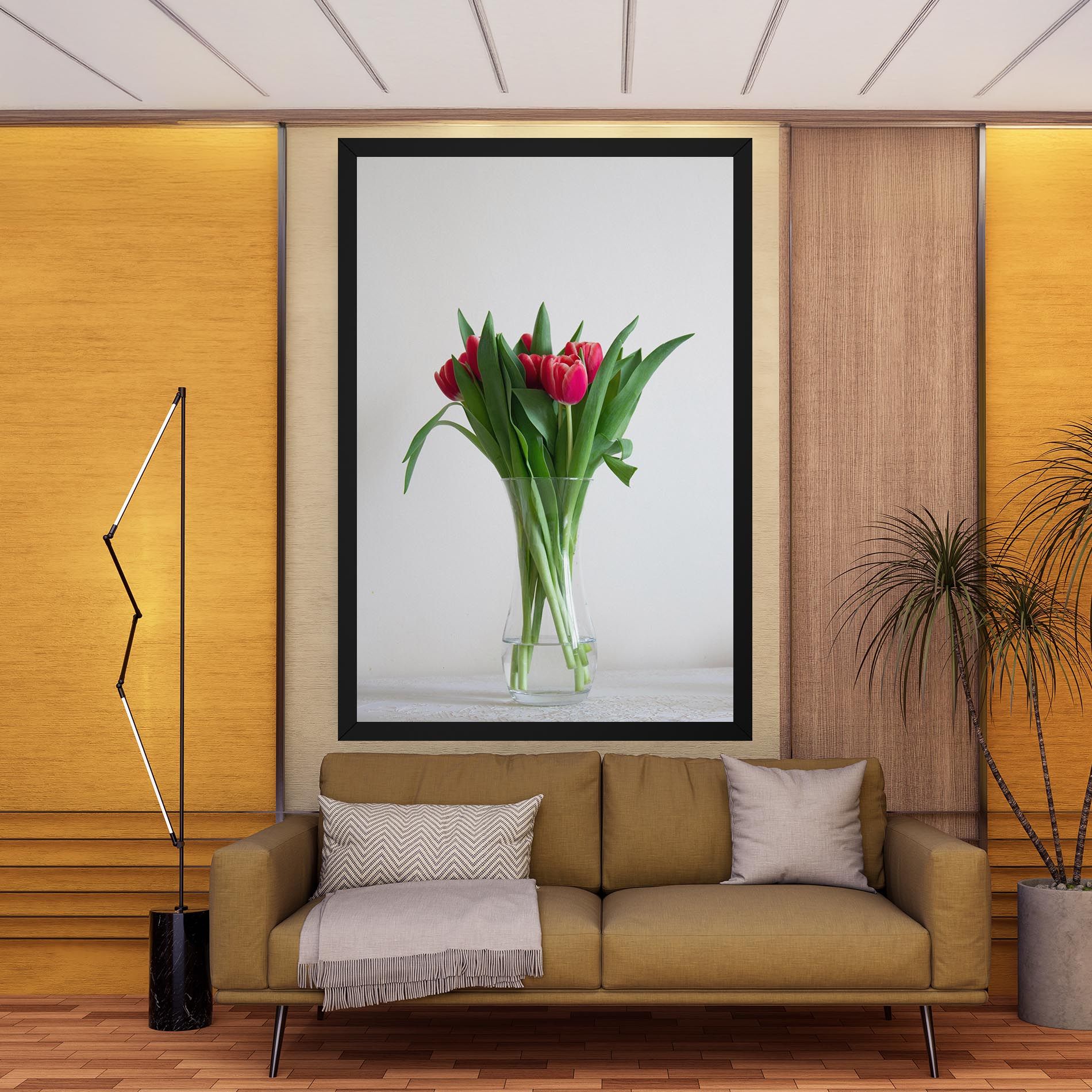 Pretty Tulips Vase mockup 9