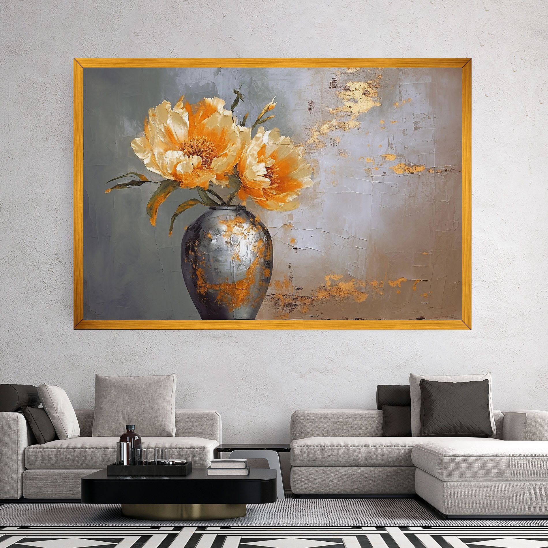 Grey Painting Vase mockup 2