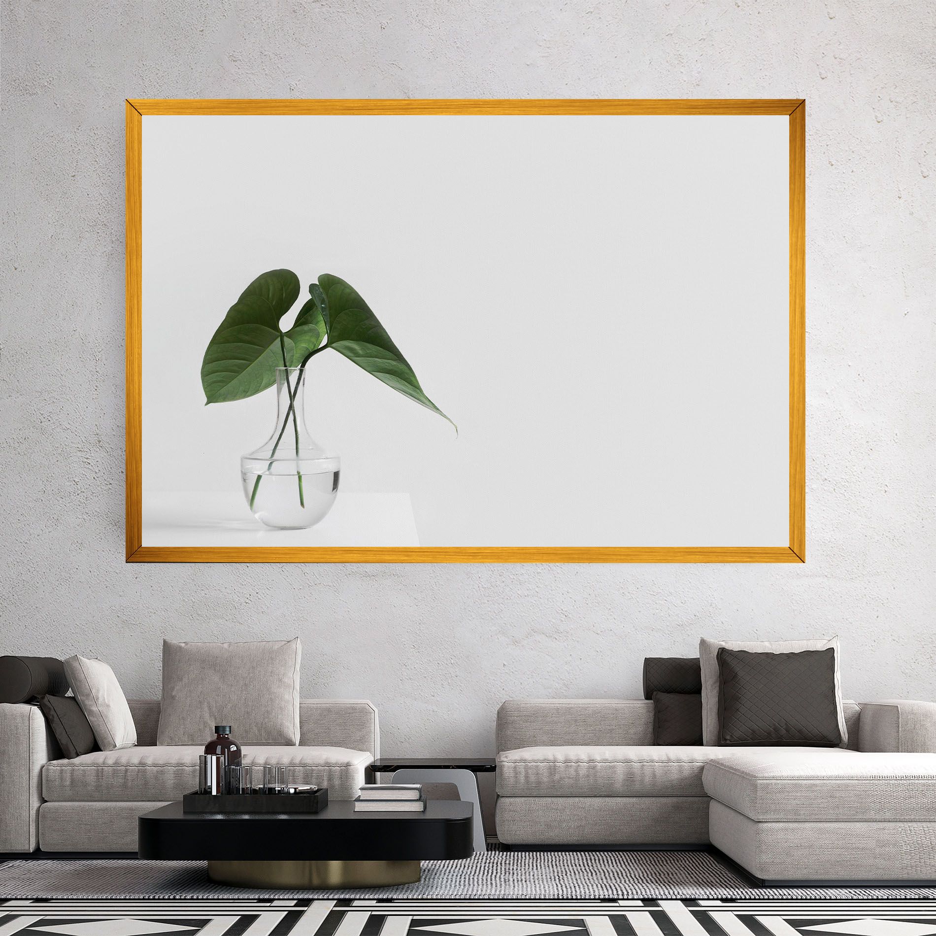 White Table Vase mockup 2