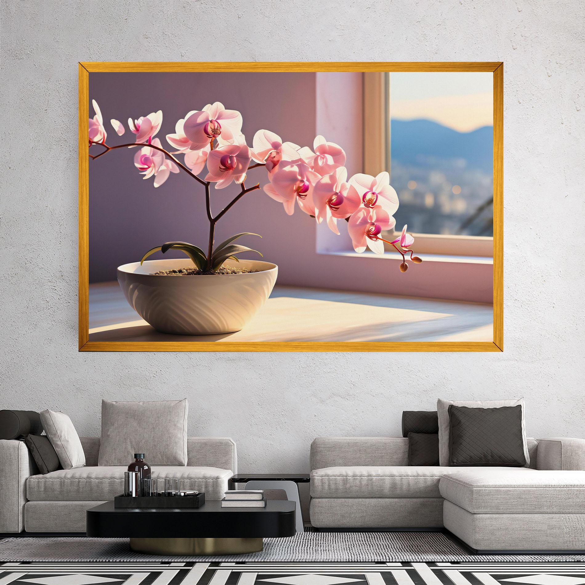 Leinwandbild Window Vase mockup 2