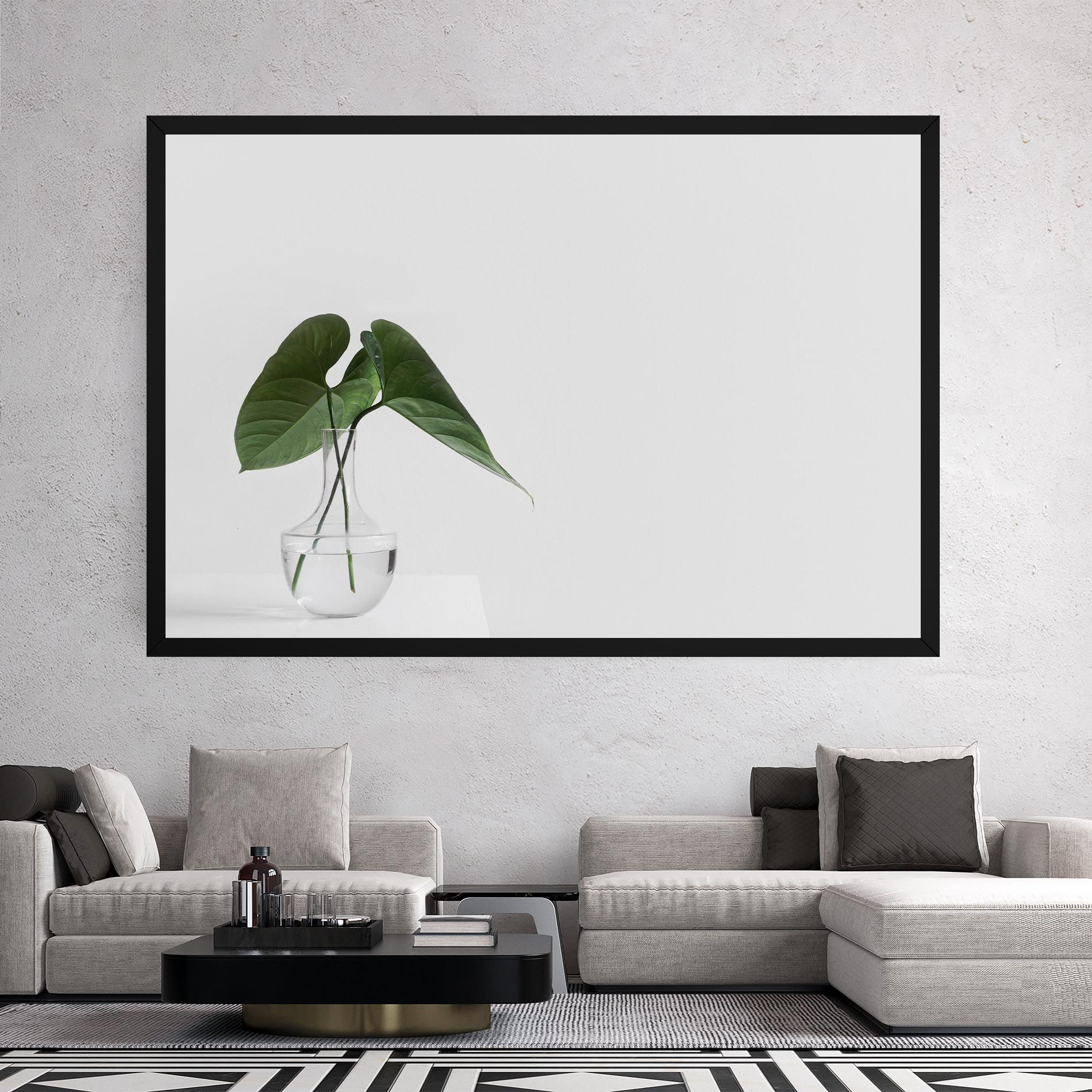 White Table Vase mockup 2