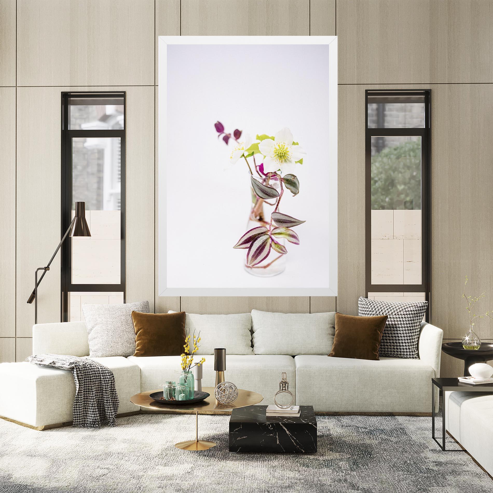 Leinwandbild Pretty Leaf Vase mockup 2