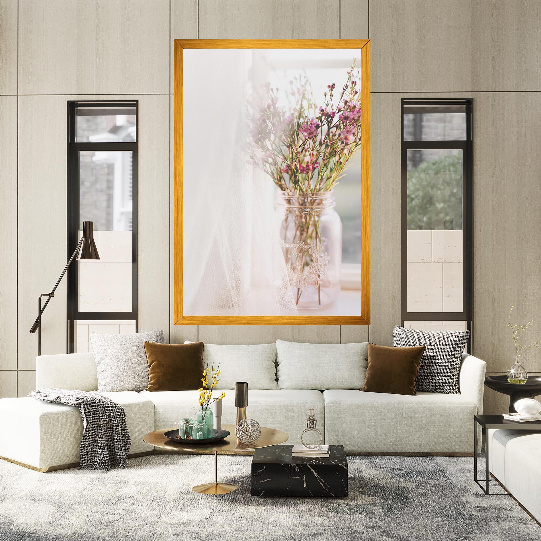 Leinwandbild Field Flowers Vase mockup 2