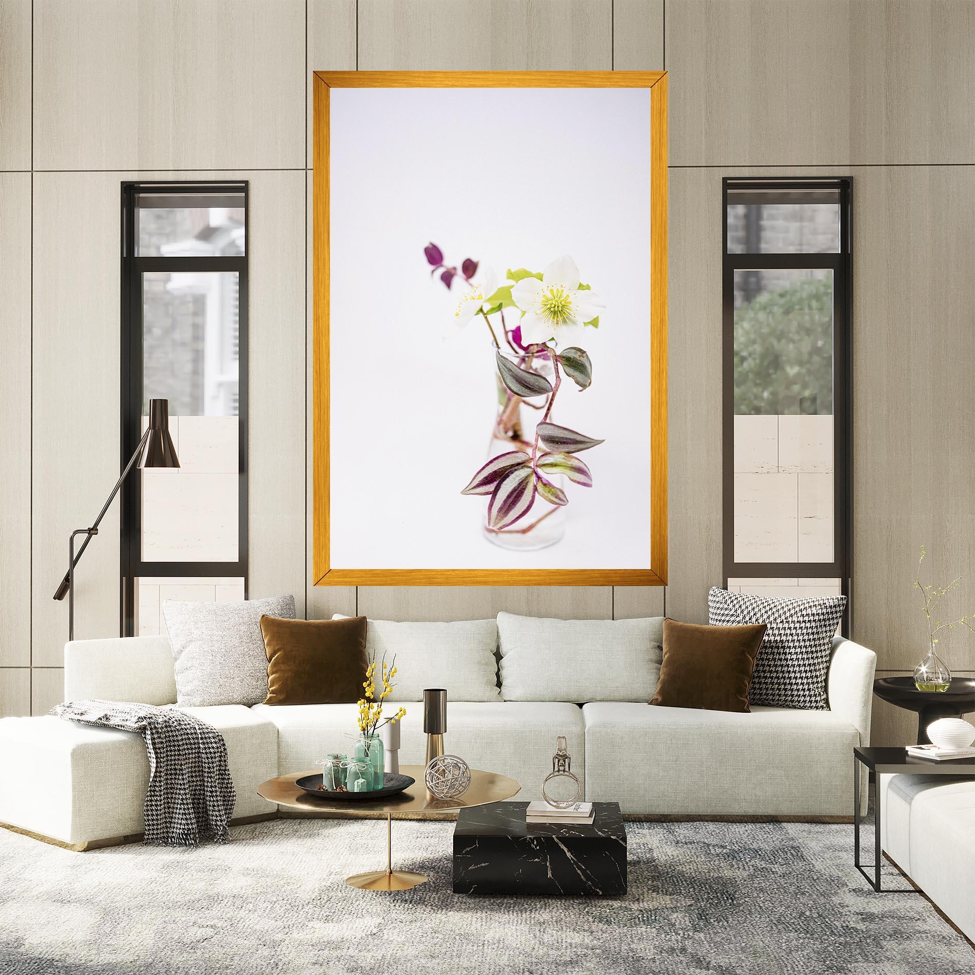 Leinwandbild Pretty Leaf Vase mockup 2