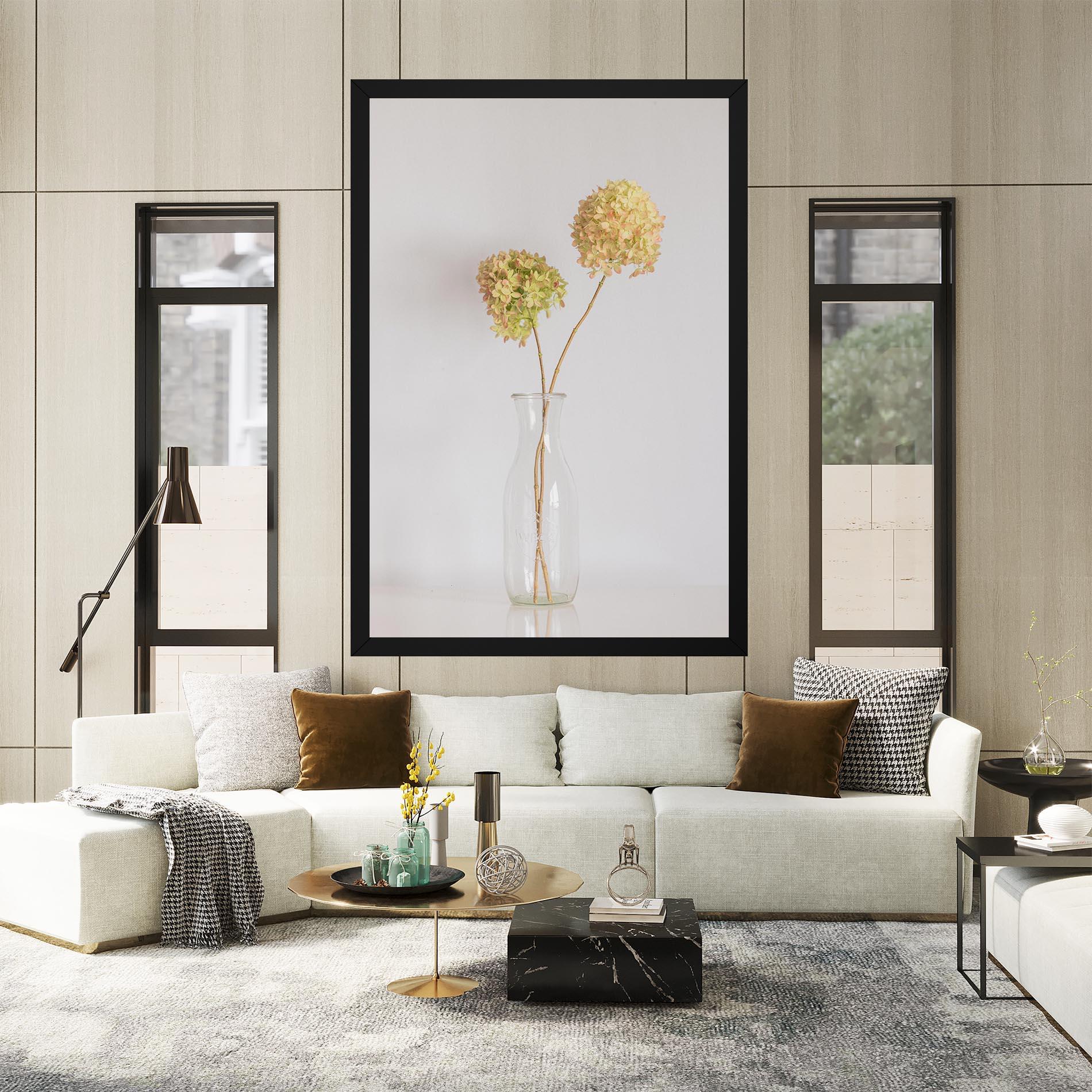 Leinwandbild Pretty Flower Vase mockup 2