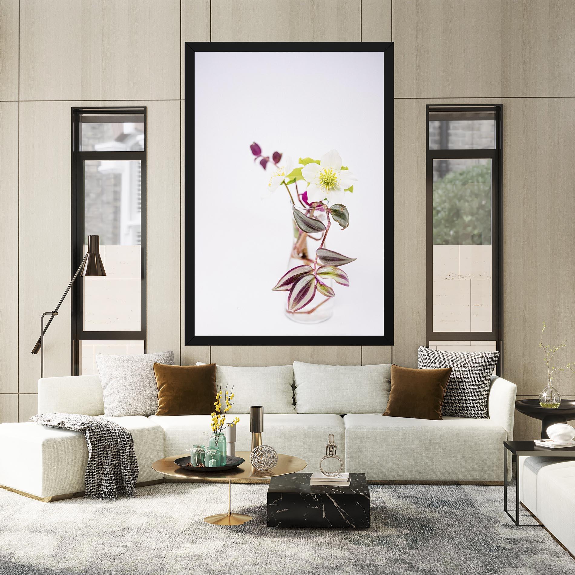 Leinwandbild Pretty Leaf Vase mockup 2